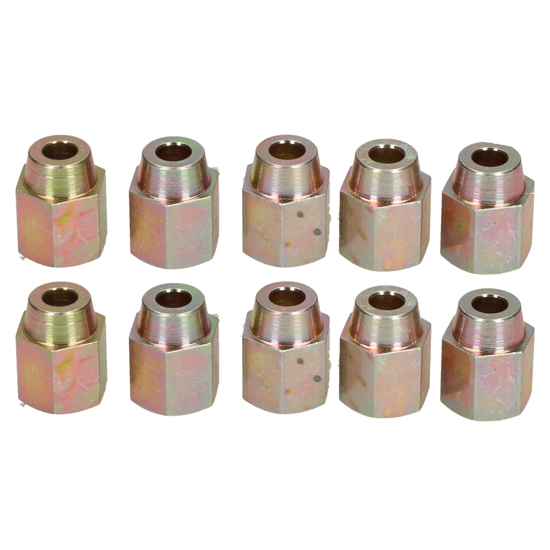 Female Brake Pipe Union Fittings Fixings for Copper Nickel Pipes 1/4 - 1/2 Pipe - Picture 8 of 9