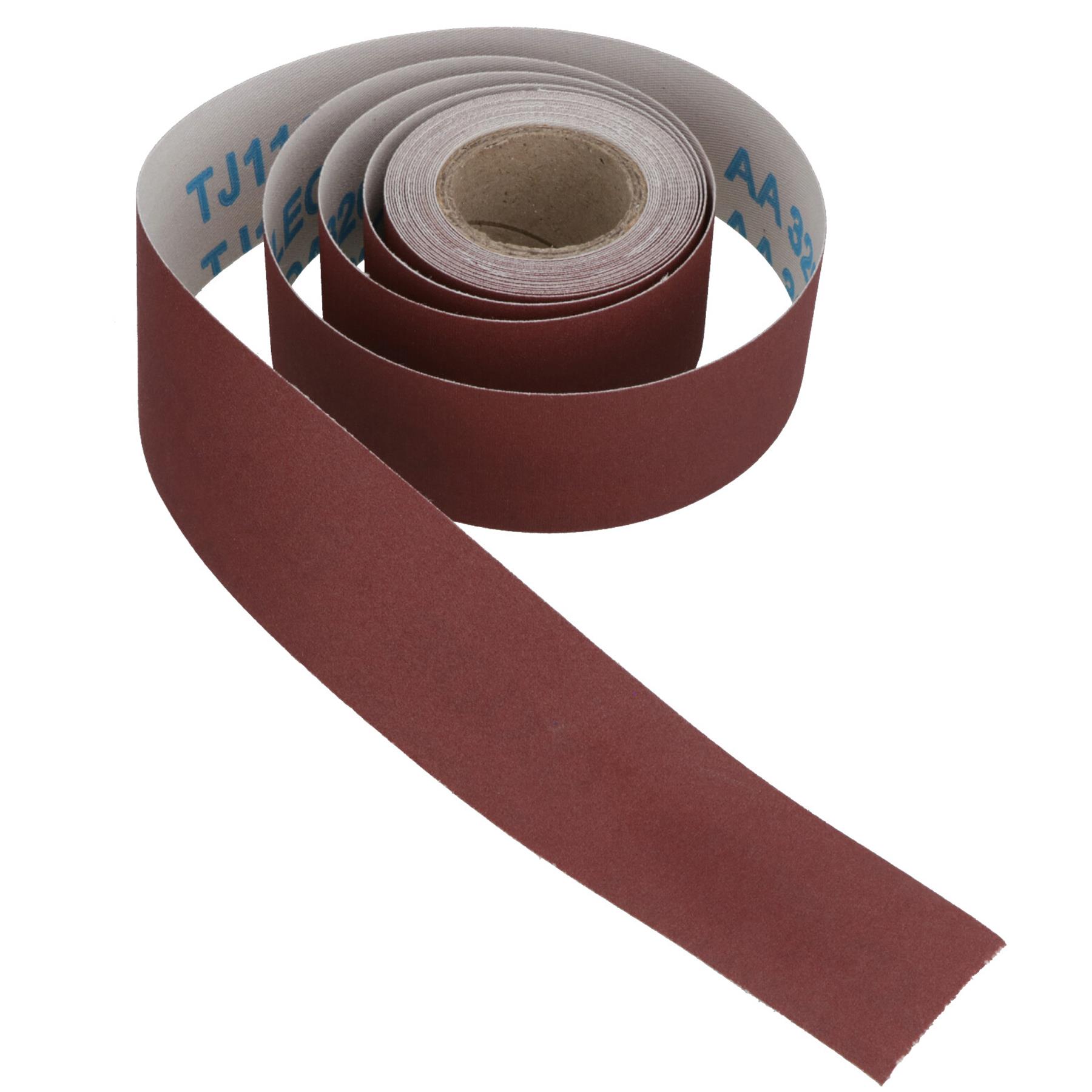 Hoja de lijado abrasiva rollo de tela de esmeril 60-320 grano óxido de aluminio 38 mm de ancho - Imagen 37 de 37