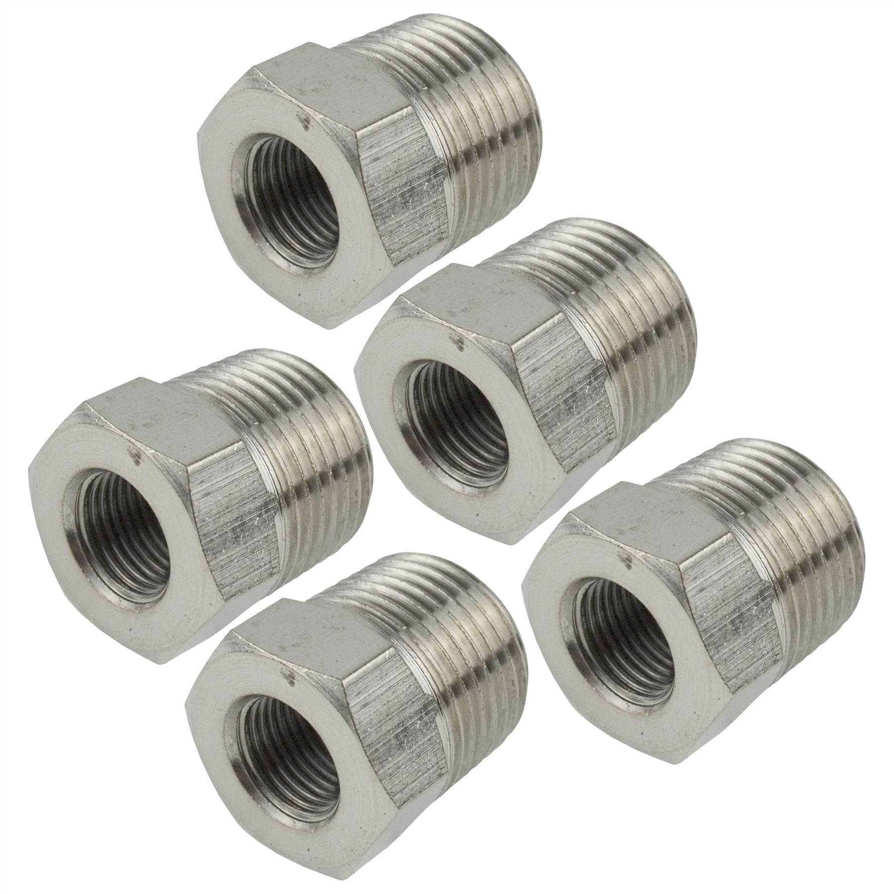 Conector de montaje adaptador de casquillo roscado de manguera de línea de aire hembra a macho BSP - Imagen 7 de 13