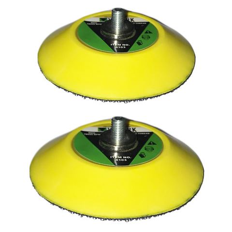 2 Zoll/3 Zoll Klett Stützpads Schleifen Polieren M6 Gewinde für Druckluftschleifer - Bild 13 von 19