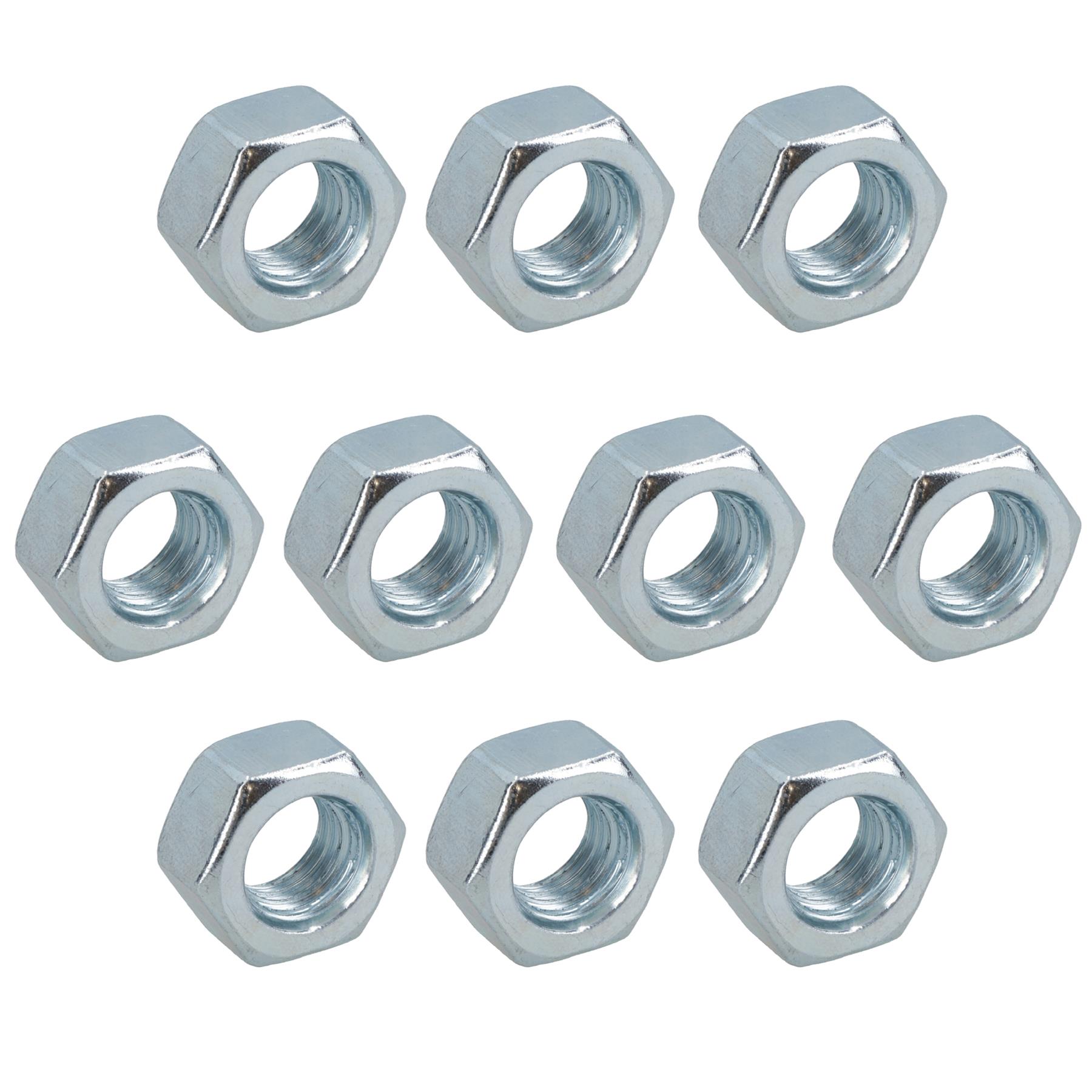 Sujetador de tuerca hexagonal completa M12 x 1,75 mm tuercas métricas hexagonales grado 8 galvanizado - Imagen 9 de 36