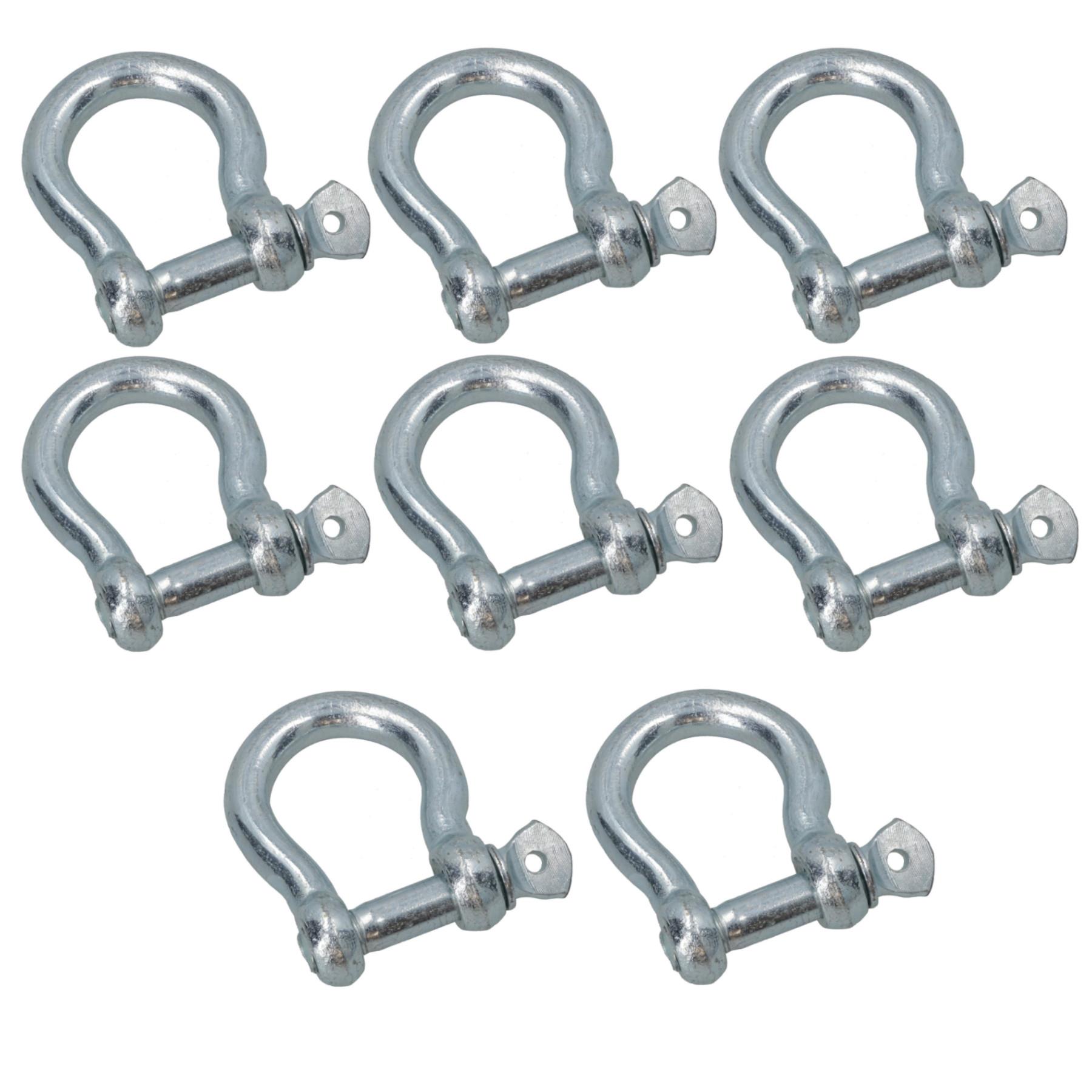 Grillete de arco galvanizado de 10 mm grillete único enlace candelabro barco yate - Imagen 22 de 42