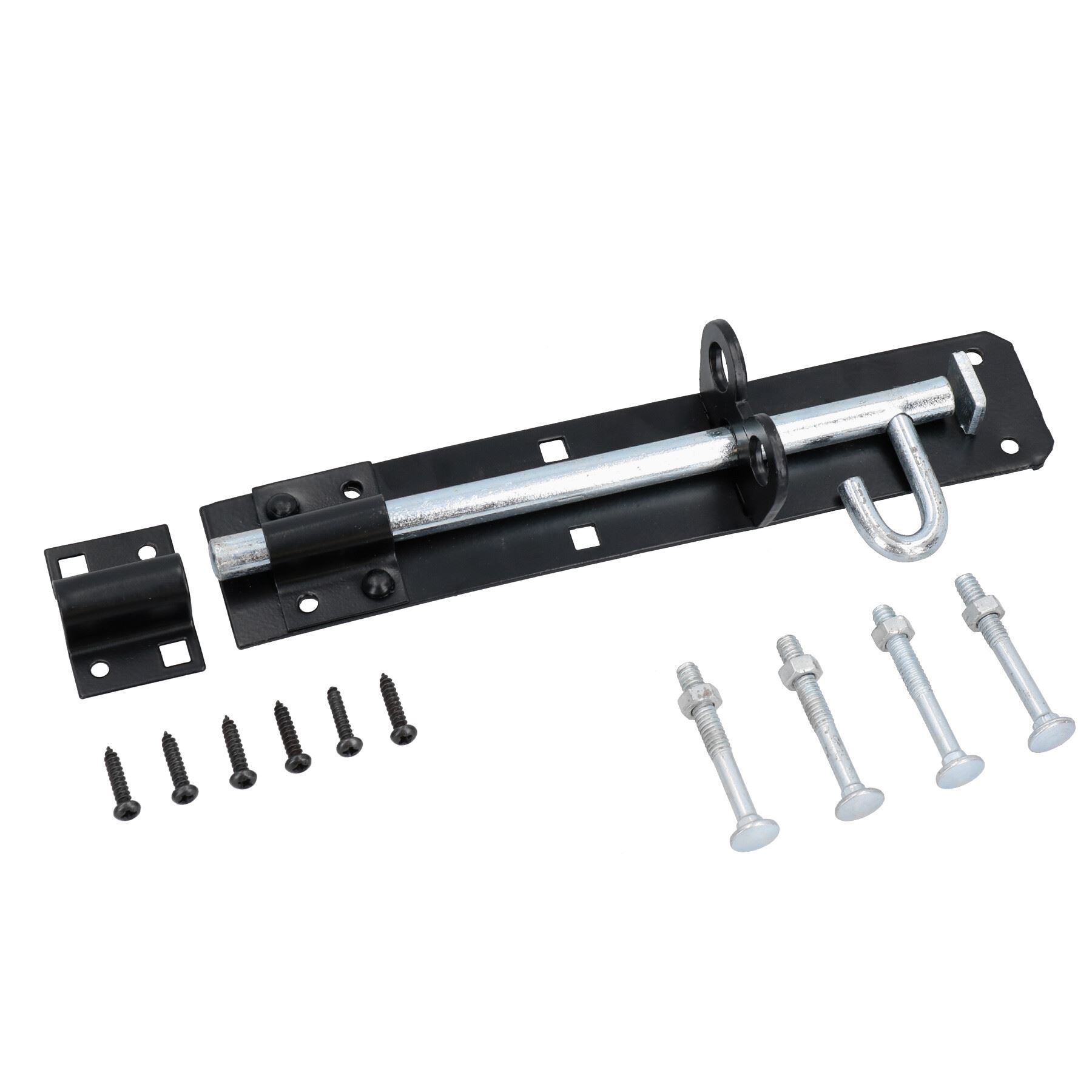 8” (200mm) Brenton Slip Bolt Padbolt Slide Latch Lock Catch Sheds Gates - Picture 2 of 6