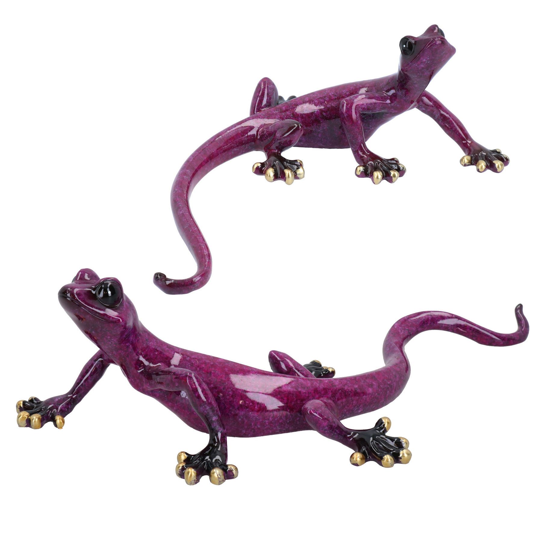 Gecko Lizard Resin Wall Shed Fence Sculpture Decor Statue Ornament House - Picture 27 of 29