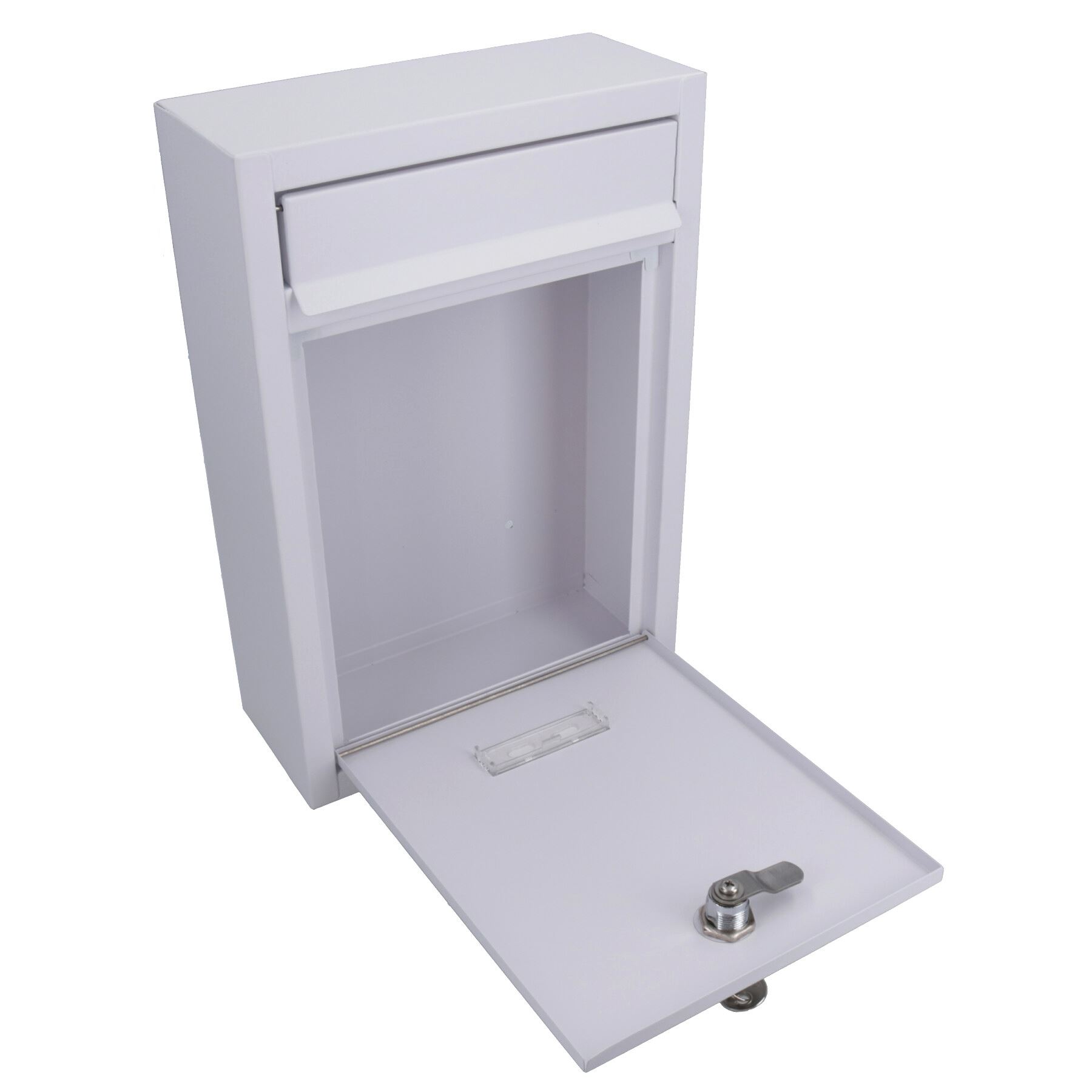Modern Style Letter Post Mail Box Metal Wall Door Gate House Lockable Garden - Picture 18 of 18