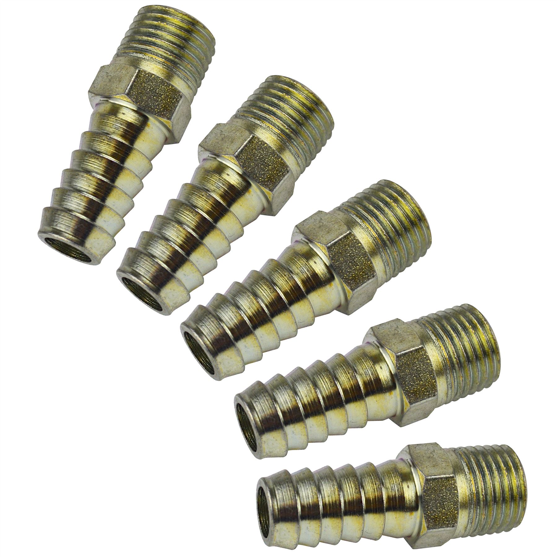 1/4" BSP Thread Fitting with Hose Tail for 3/16" 1/4" 5/16" 3/8" 1/2" Pipe Hose - Picture 16 of 16