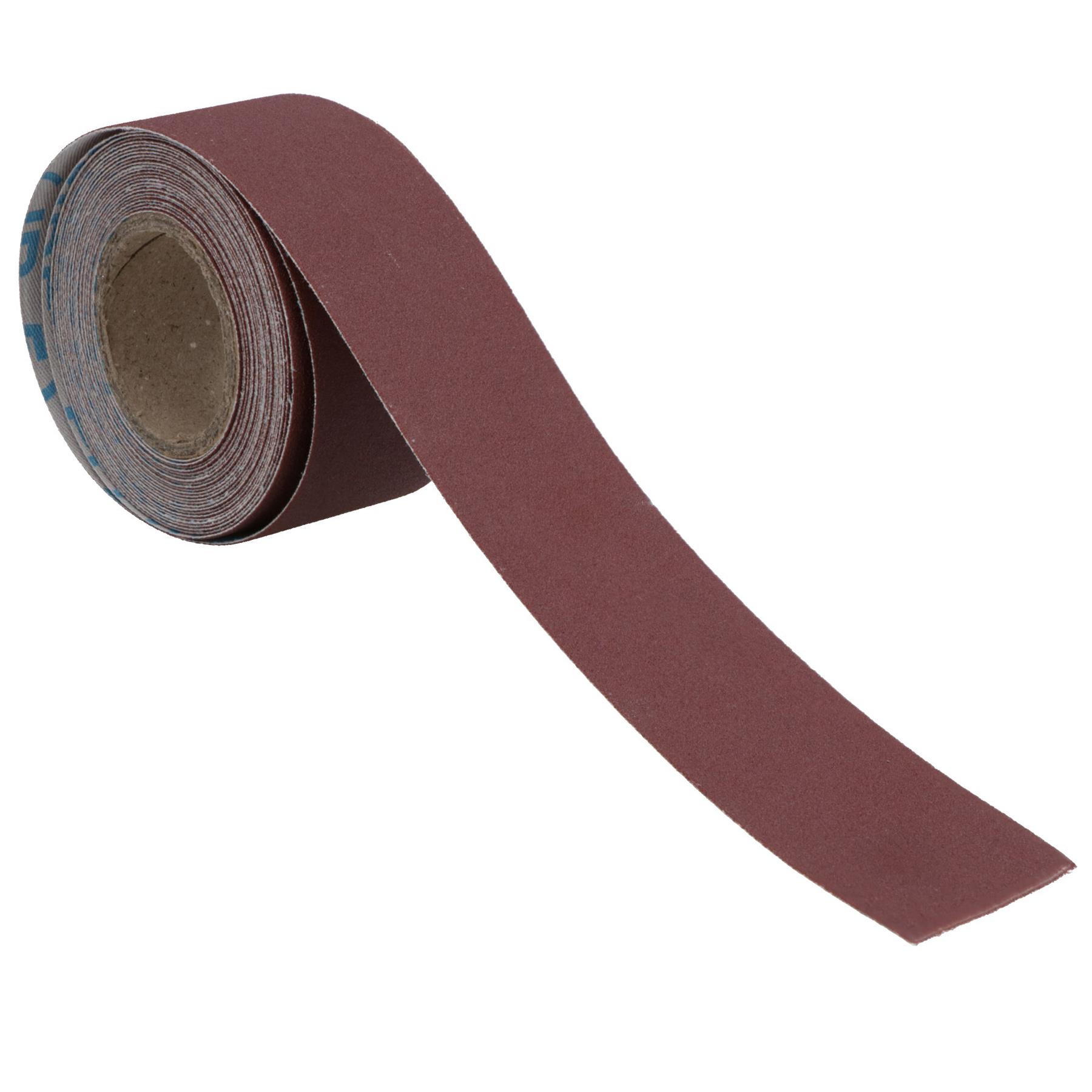 Hoja de lijado abrasiva rollo de tela esmerilada 180 grano 3,8 cm x 460 cm óxido de aluminio - Imagen 12 de 21