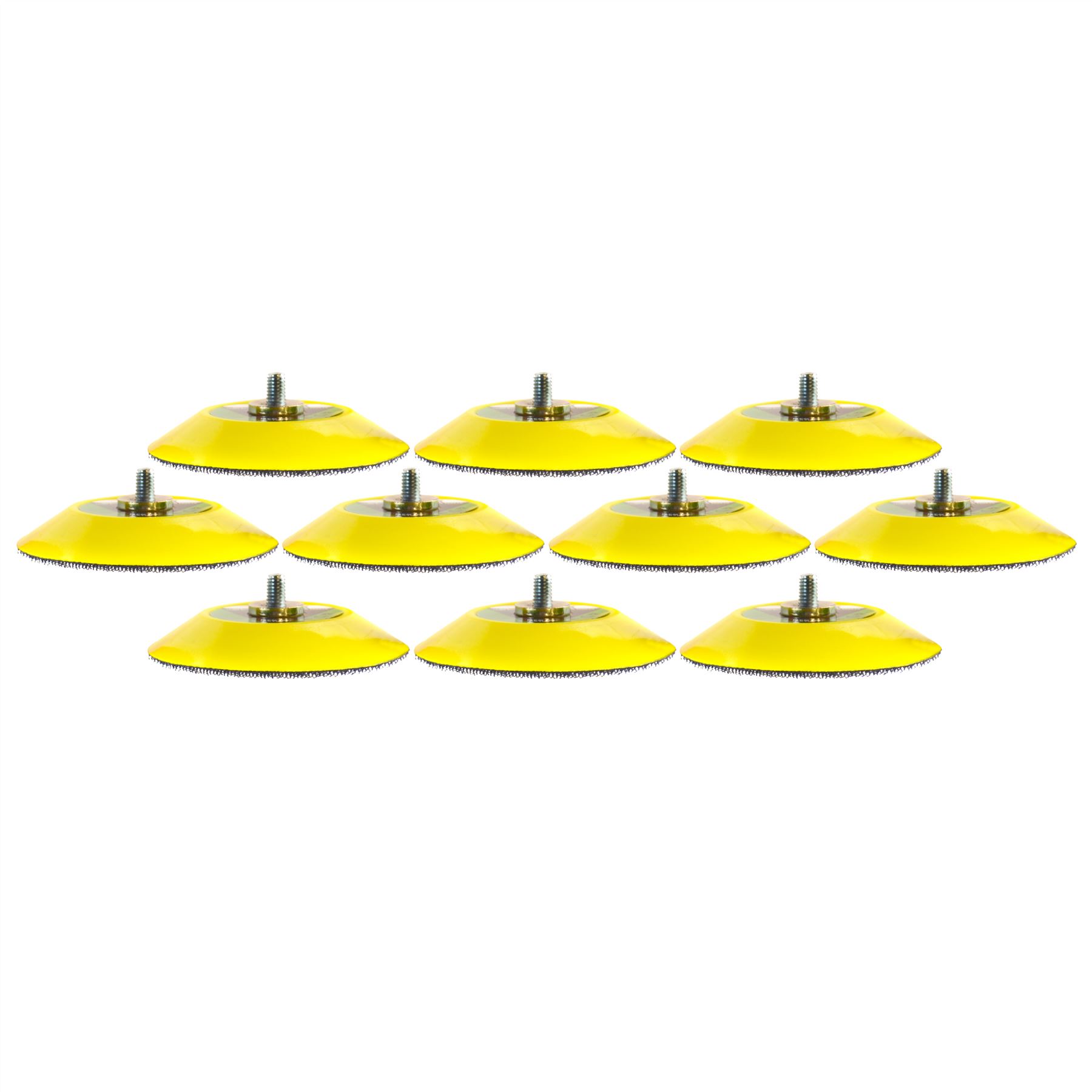2 Zoll/3 Zoll Klett Stützpads Schleifen Polieren M6 Gewinde für Druckluftschleifer - Bild 19 von 19