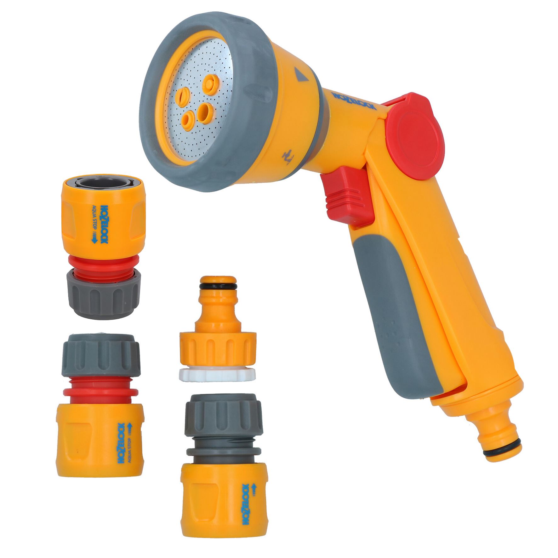 Hozelock Multi Spray Gun Soft Touch Water Nozzle Hose Pipe 5 Function Cleaning - Picture 15 of 21