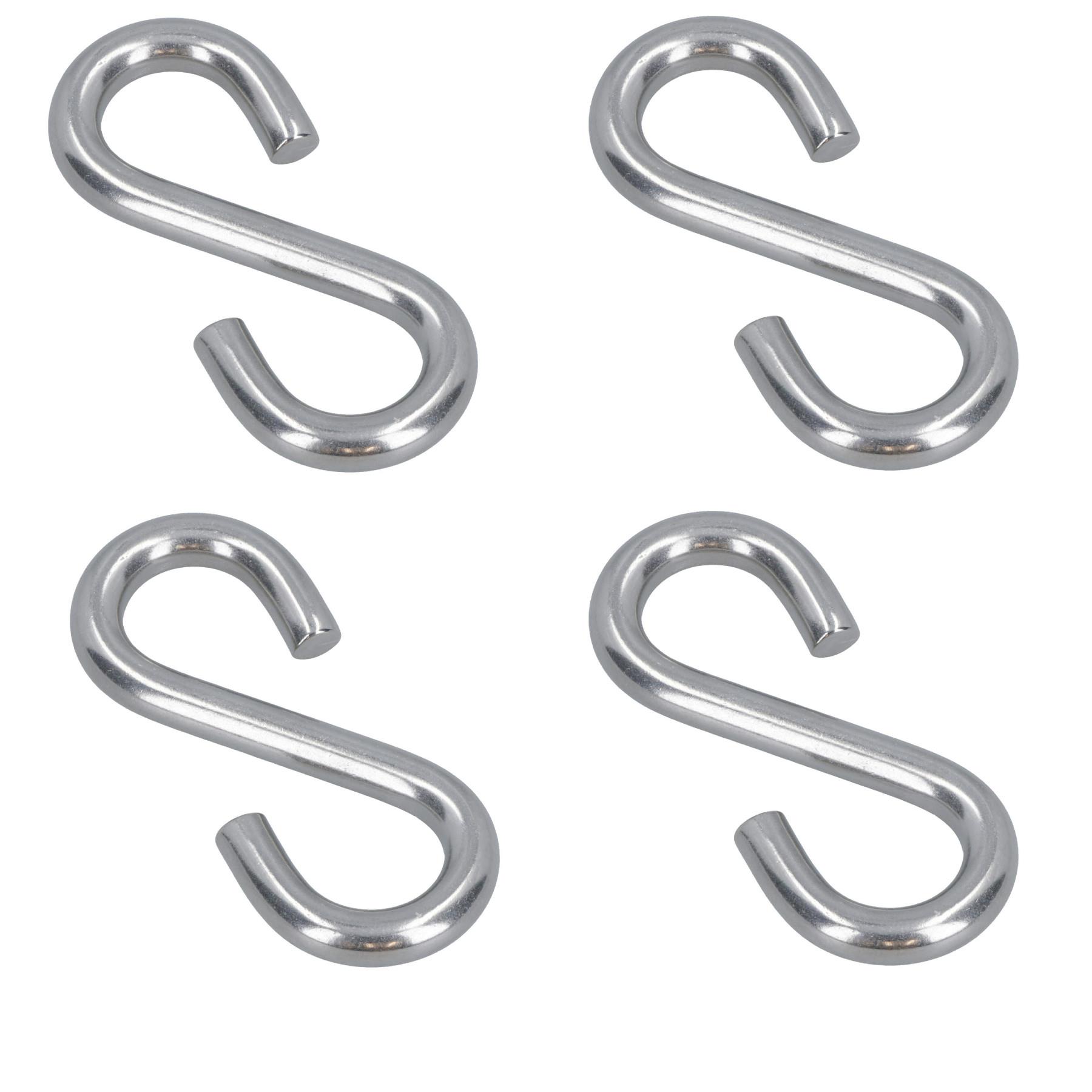 Gancho S Colgante 5mm Acero Inoxidable Grado Marino Cocina Sartén Colgador Ropa - Imagen 2 de 35