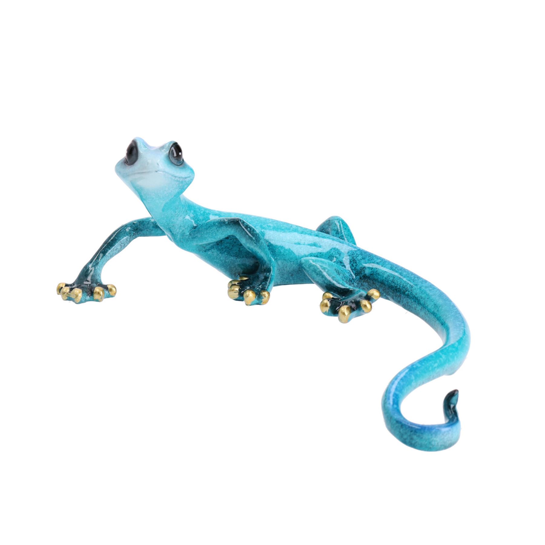 Gecko Lizard Resin Wall Shed Fence Sculpture Decor Statue Ornament House - Picture 12 of 29