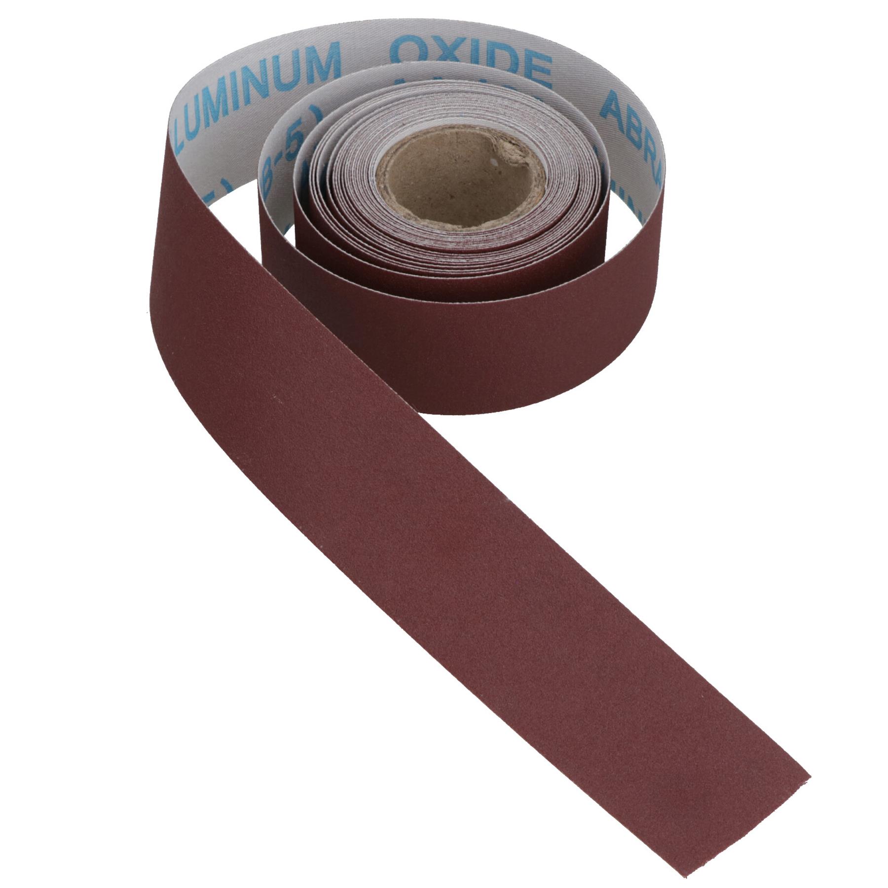 Hoja de lijado abrasiva rollo de tela esmerilada 180 grano 3,8 cm x 460 cm óxido de aluminio - Imagen 19 de 21