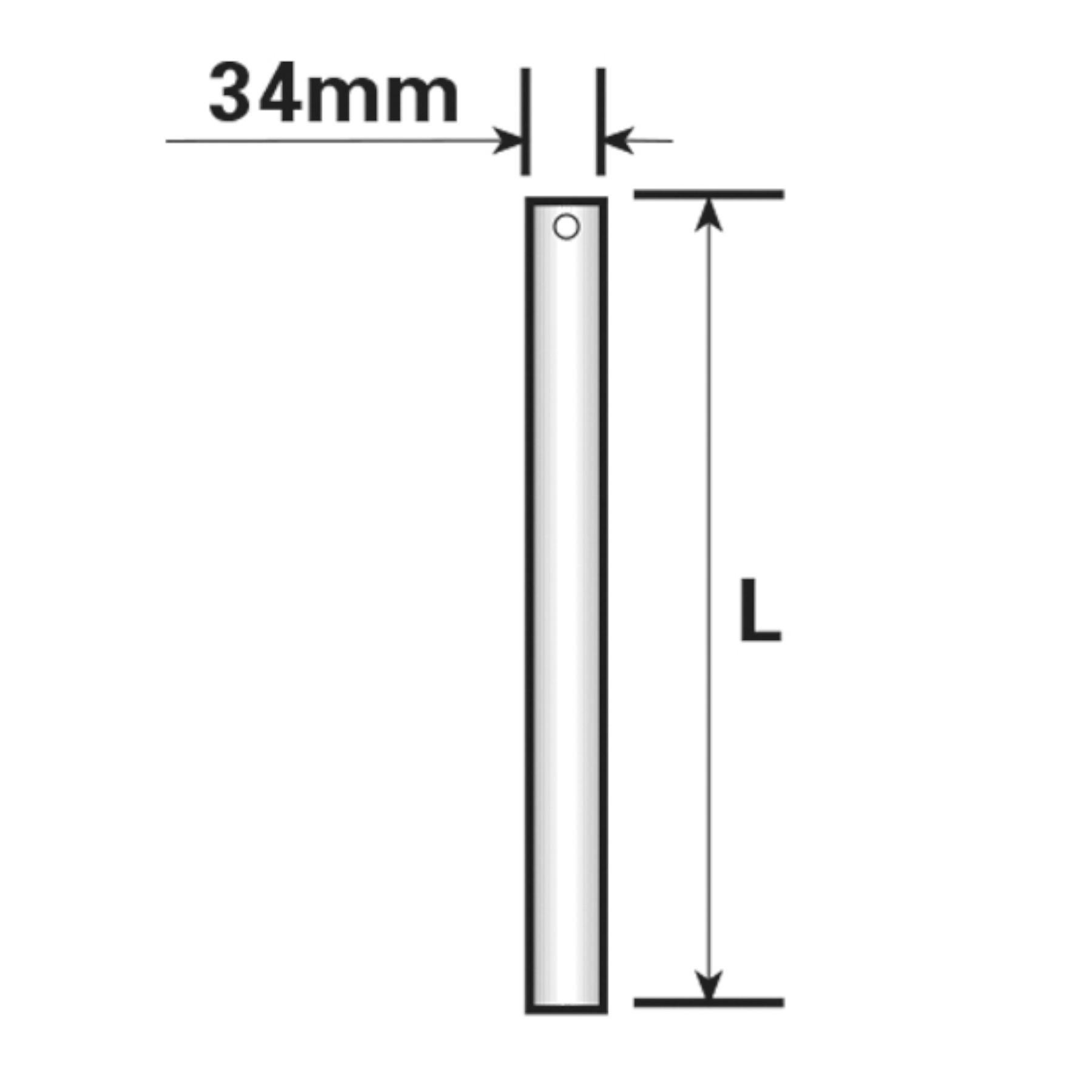 30cm Bootstrailer 34mm Vorbaupfosten für Rollenhalterungen Stützpfosten
