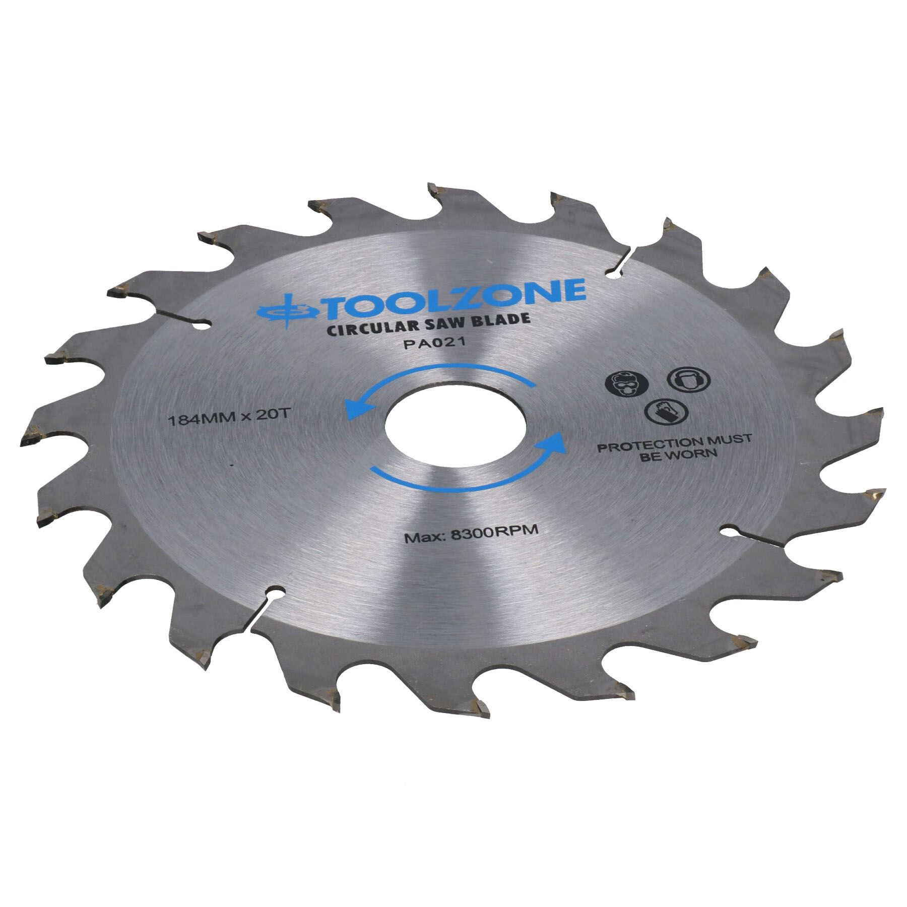 Hojas de sierra circular TCT de 184 mm gruesas - finas 20 24 40 dientes + anillos adaptadores - Imagen 4 de 10