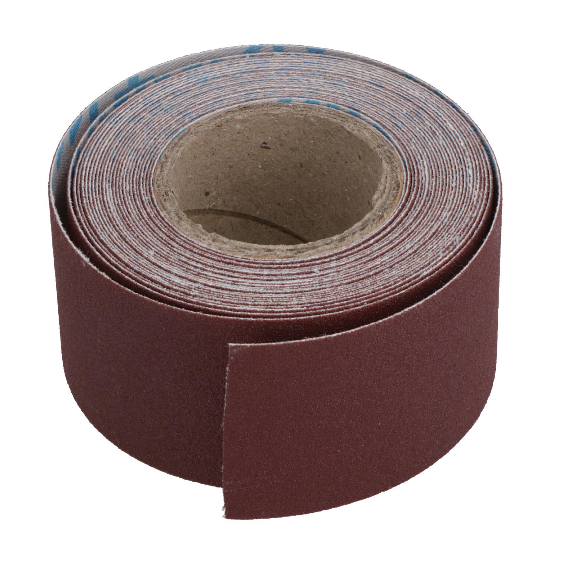 Hoja de lijado abrasiva rollo de tela esmerilada 180 grano 3,8 cm x 460 cm óxido de aluminio - Imagen 10 de 21