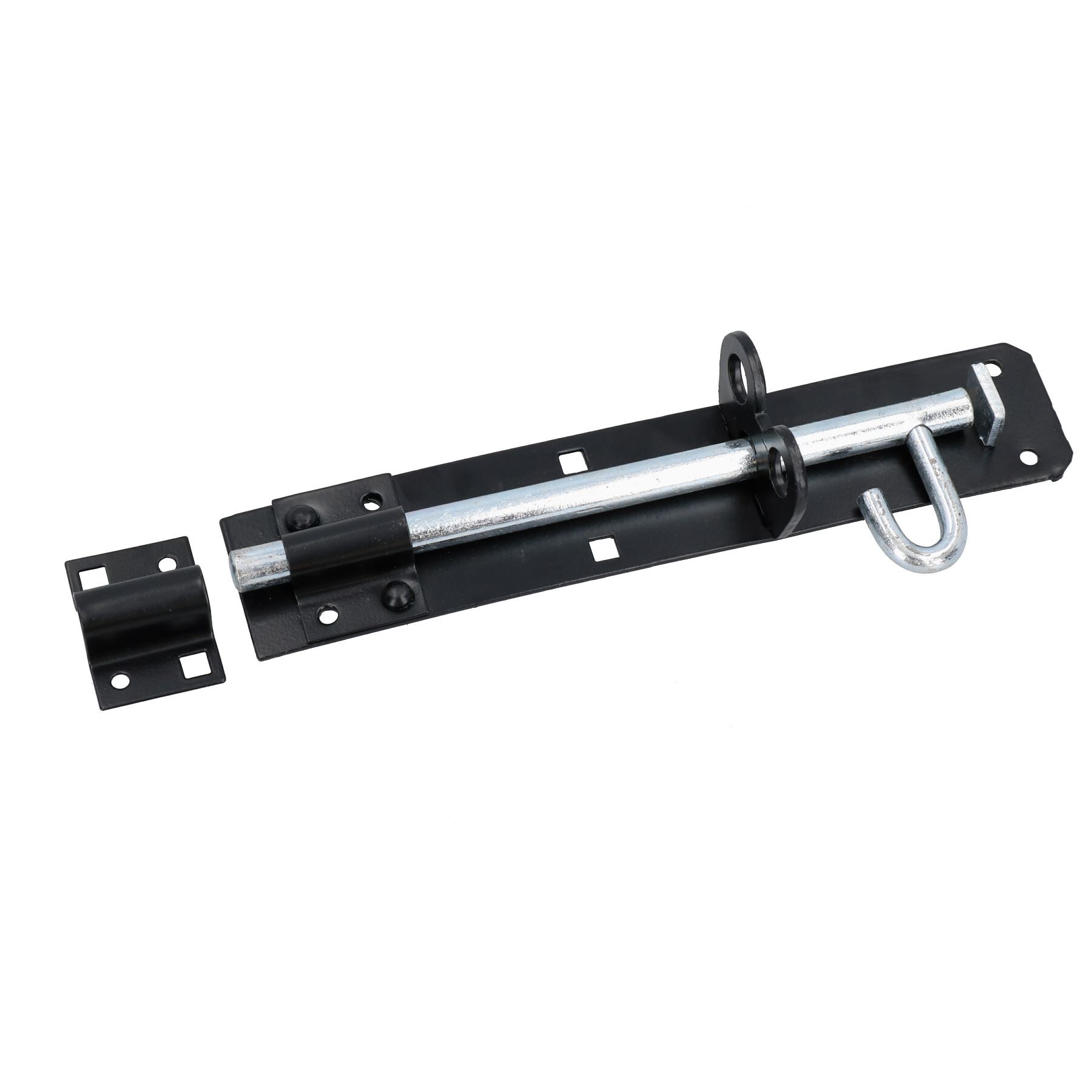 8” (200mm) Brenton Slip Bolt Padbolt Slide Latch Lock Catch Sheds Gates - Picture 4 of 6
