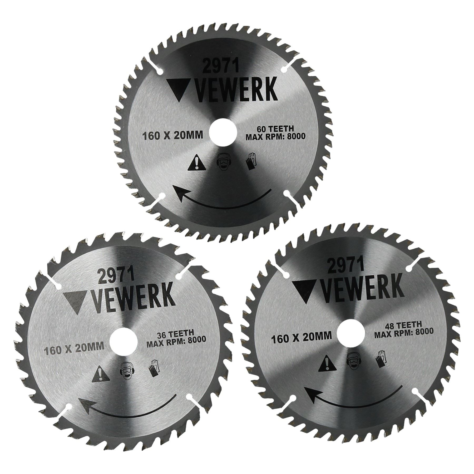 Tungsten Carbide Tipped TCT Circular Saw Blades Blade 20 24 36 40 48 60 Teeth - Picture 2 of 9
