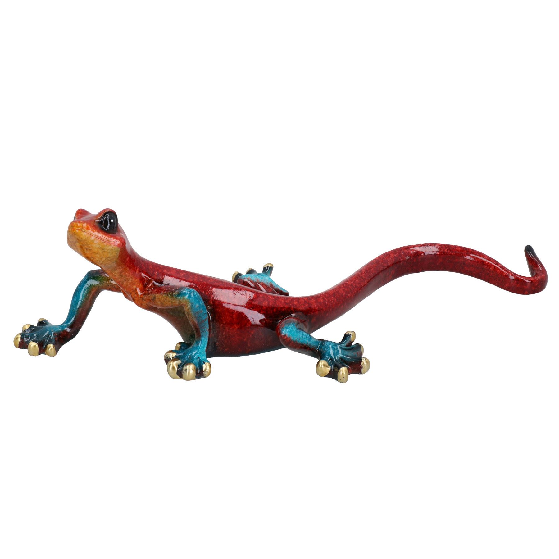 Gecko Lizard Resin Wall Shed Fence Sculpture Decor Statue Ornament House - Picture 7 of 29
