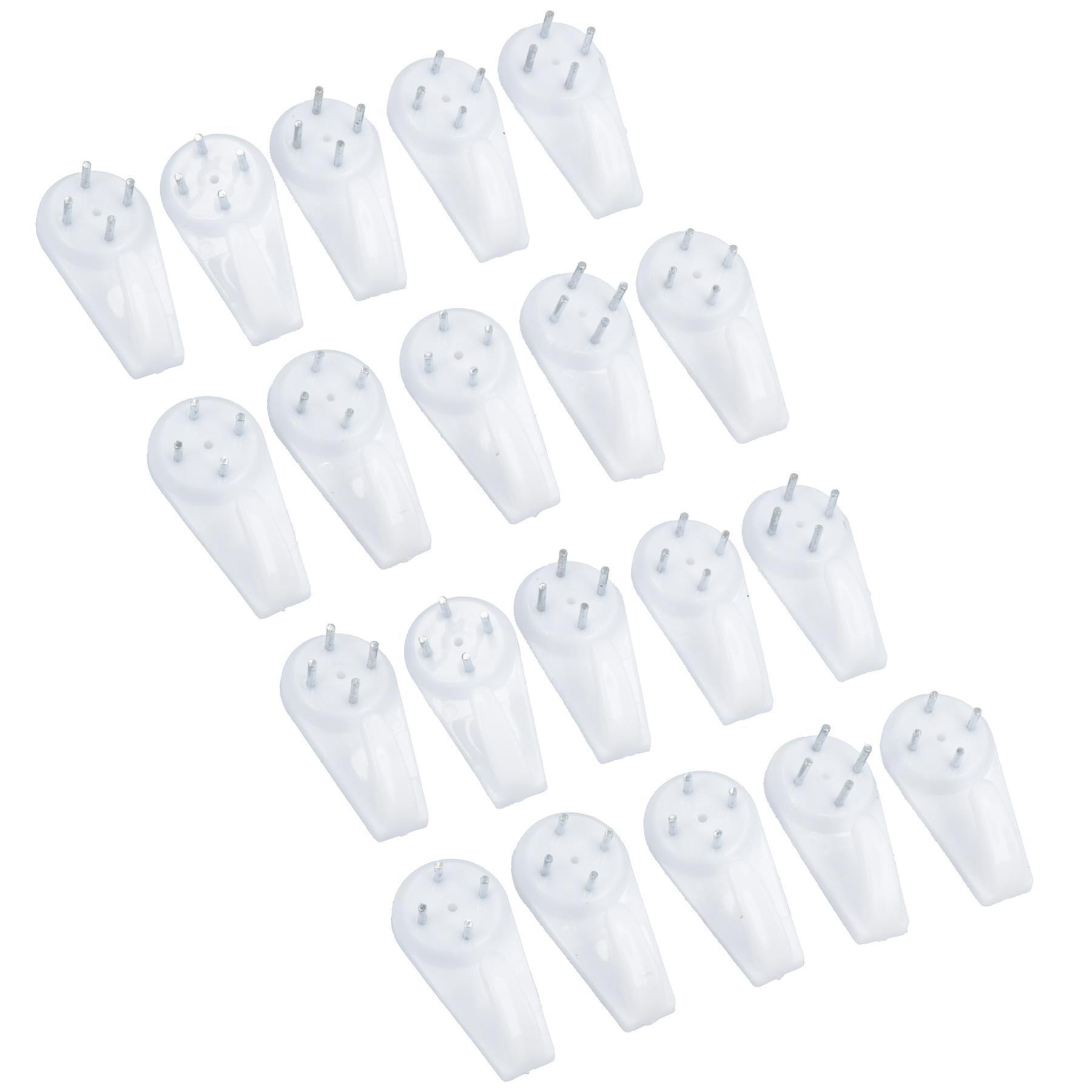 Hard Wall Nail In Hanging Hooks For Photo Frames Mirrors Pictures 40mm Large - Picture 8 of 21