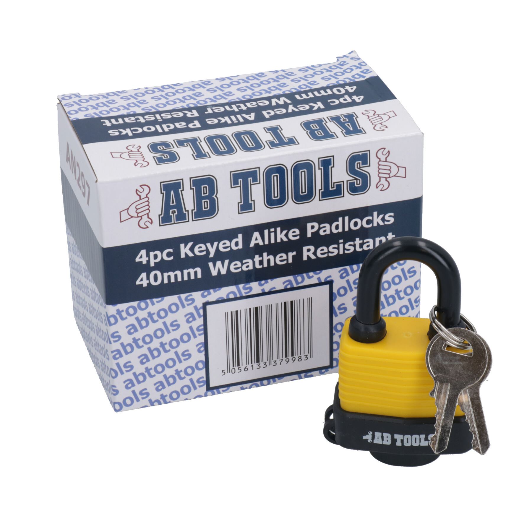 40mm Keyed Alike Padlocks Security Locks Weather Resistant + Waterproof - Picture 17 of 19