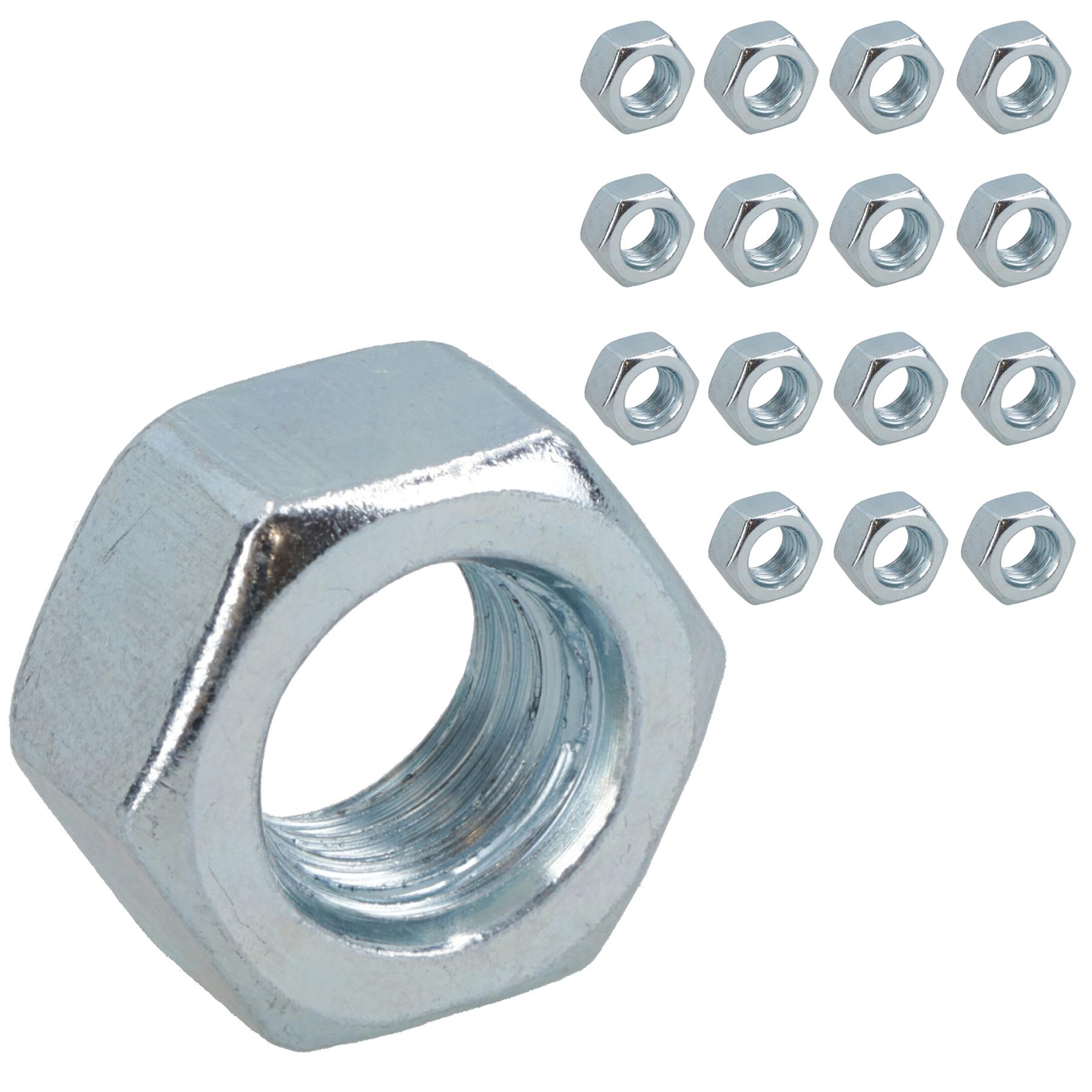 Sujetador de tuerca hexagonal completa M12 x 1,75 mm tuercas métricas hexagonales grado 8 galvanizado - Imagen 16 de 36