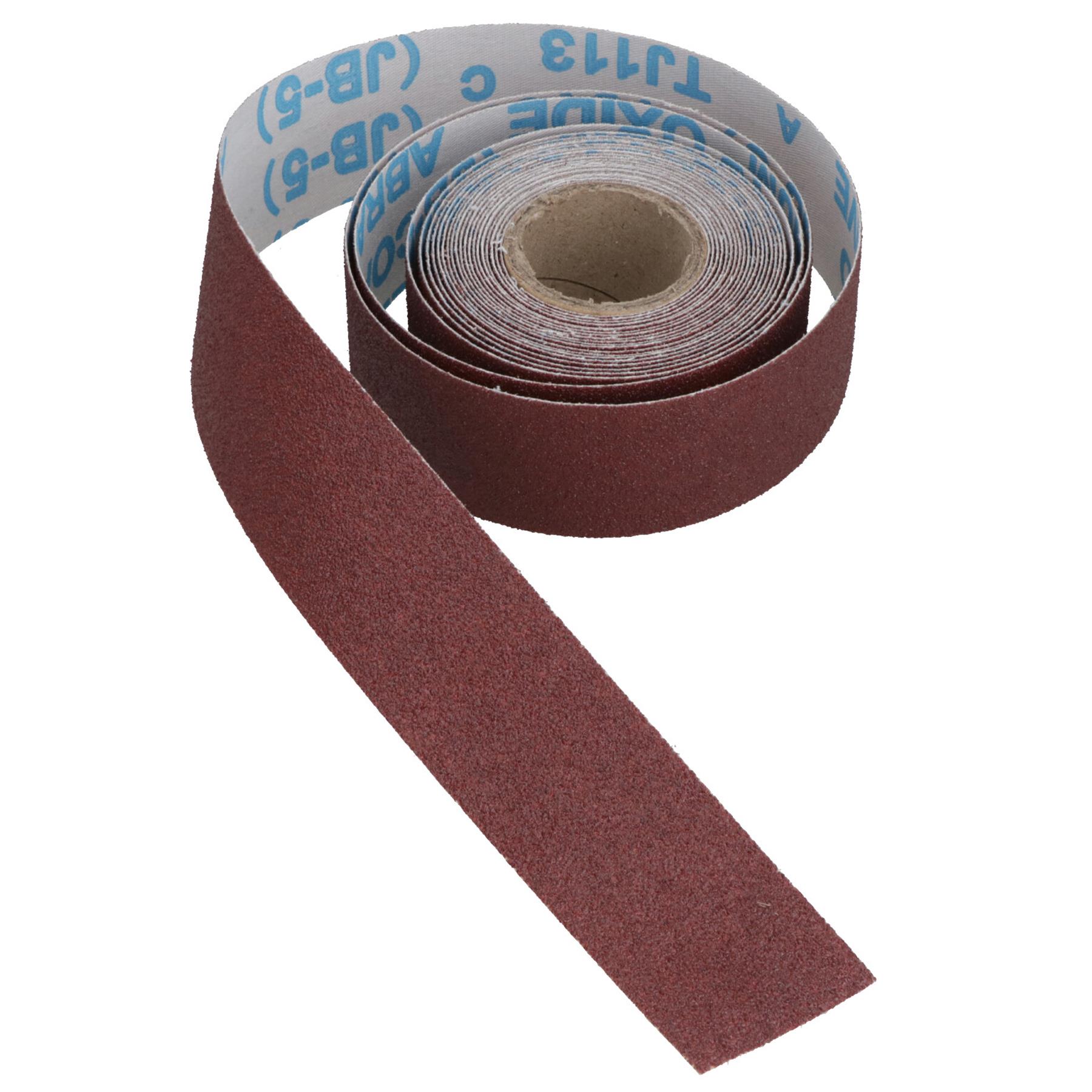 Rollo de tela de esmeril hoja de lijado abrasivo grano 80 3,8 cm x 460 cm óxido de aluminio - Imagen 7 de 21