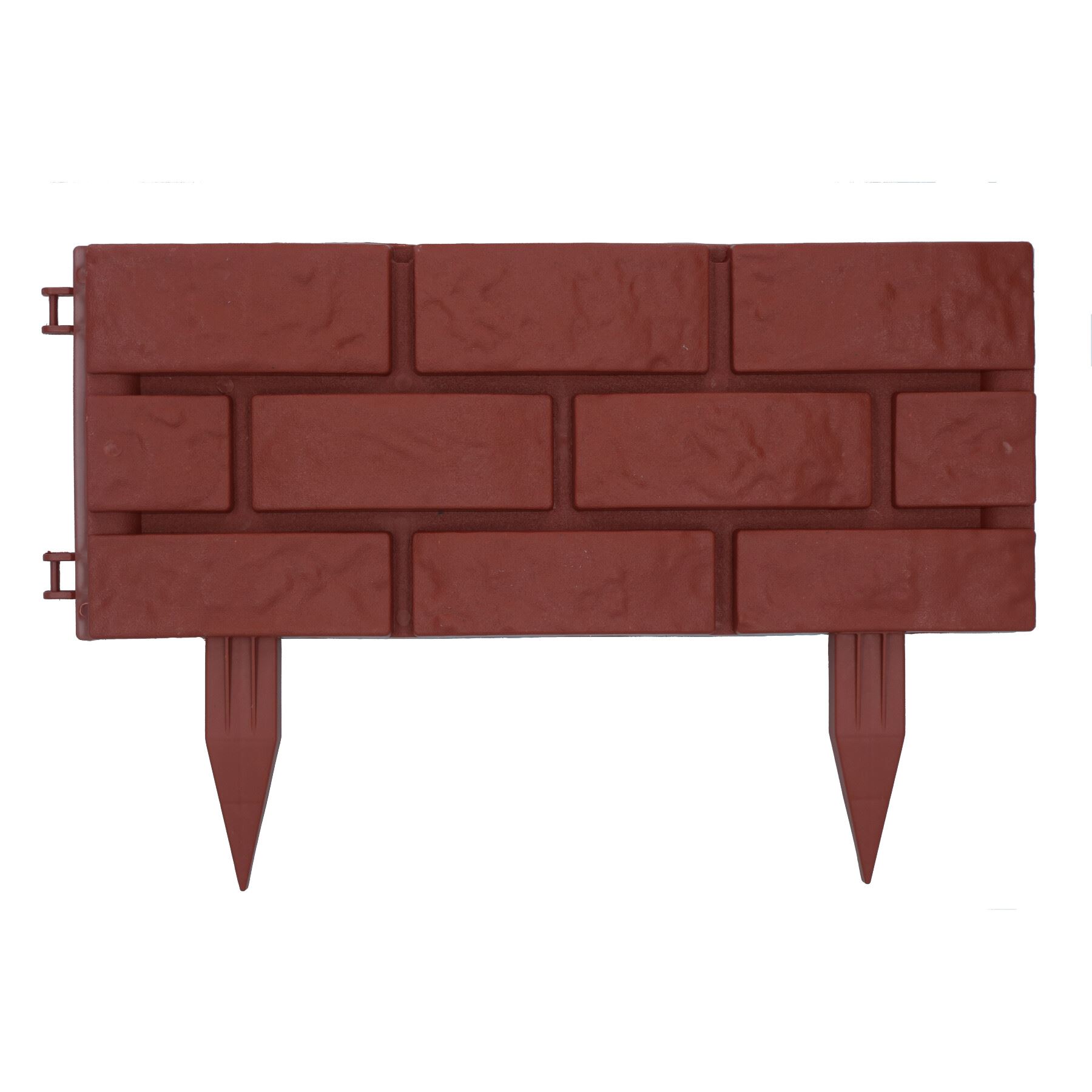 Brick Terracotta Effect Garden Lawn Edging Border Bordering Separator Plastic - Picture 31 of 31