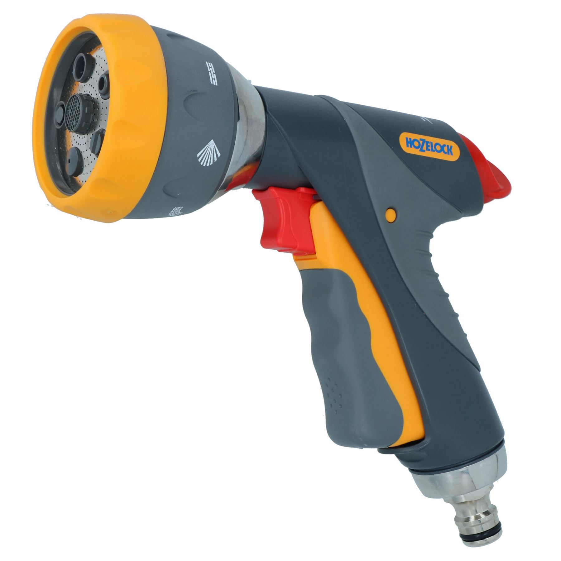 Hozelock Multi Spray Gun Pro Water Nozzle Hose Pipe 7 Function Metal Cleaning - Picture 2 of 21