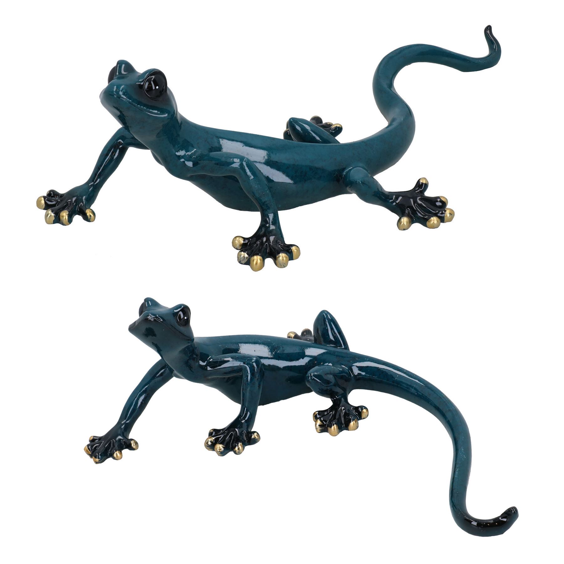 Gecko Lizard Resin Wall Shed Fence Sculpture Decor Statue Ornament House - Picture 23 of 29