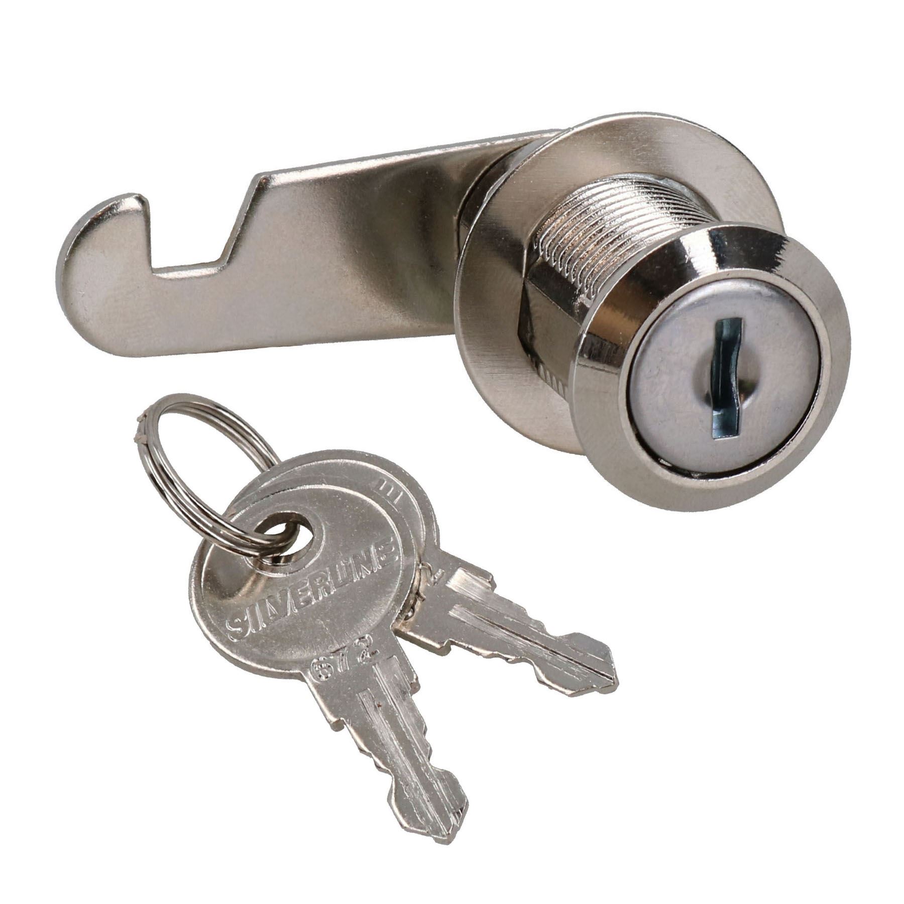 32mm Cam Lock Camlock Drawer Door Fastener Locker Cabinet Mailbox 2 Keys - Picture 2 of 17