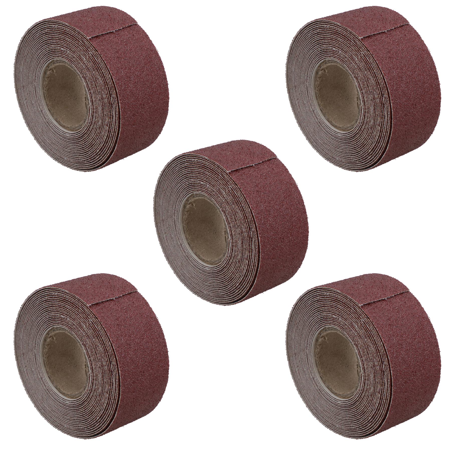 Rollo de tela de esmeril hoja de lijado abrasivo 60 grano 3,8 cm x 460 cm óxido de aluminio - Imagen 15 de 21