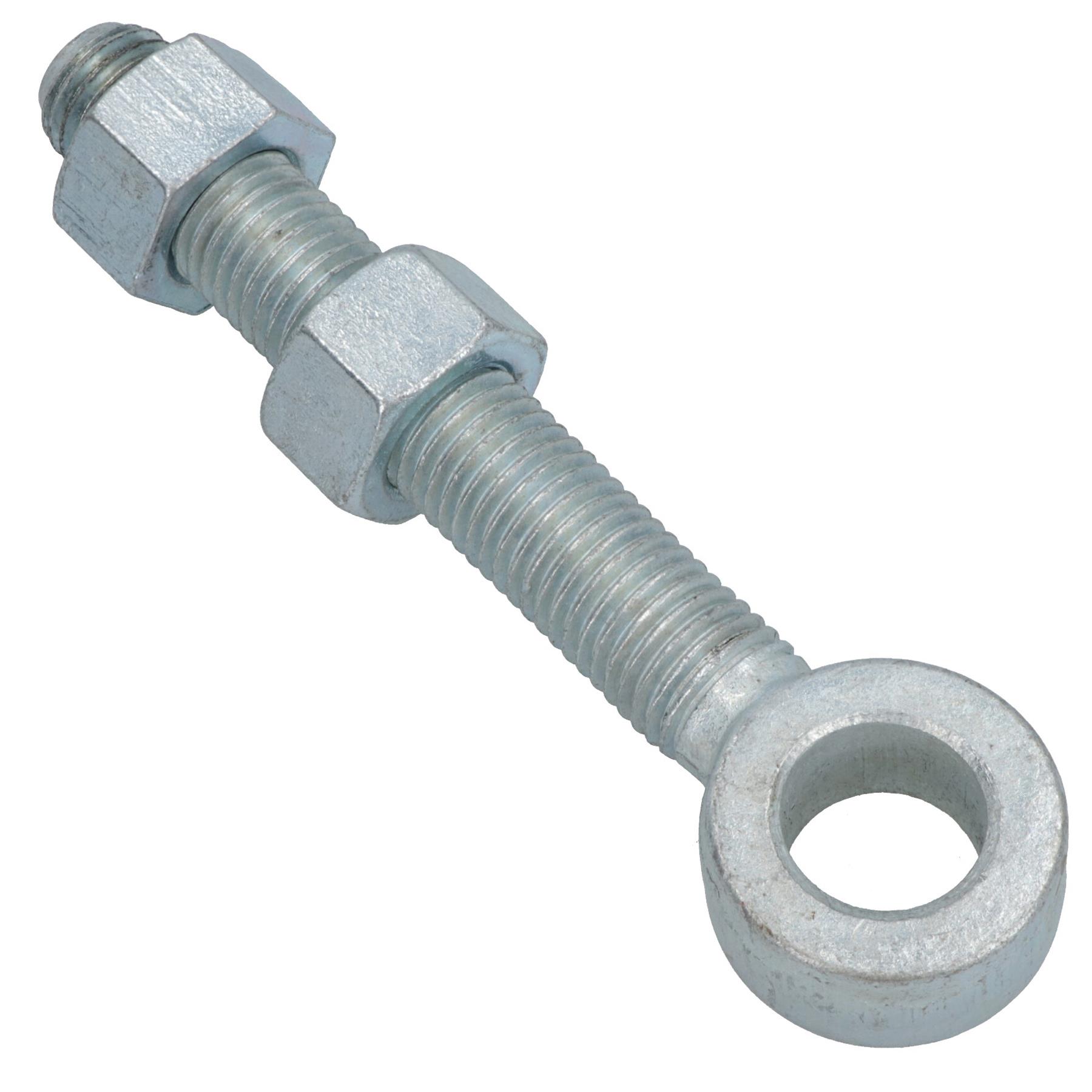 Swing Gate Long Eye Bolts Hinge + Nuts Adjustable Zinc Plated 12mm – 24mm - Picture 59 of 66