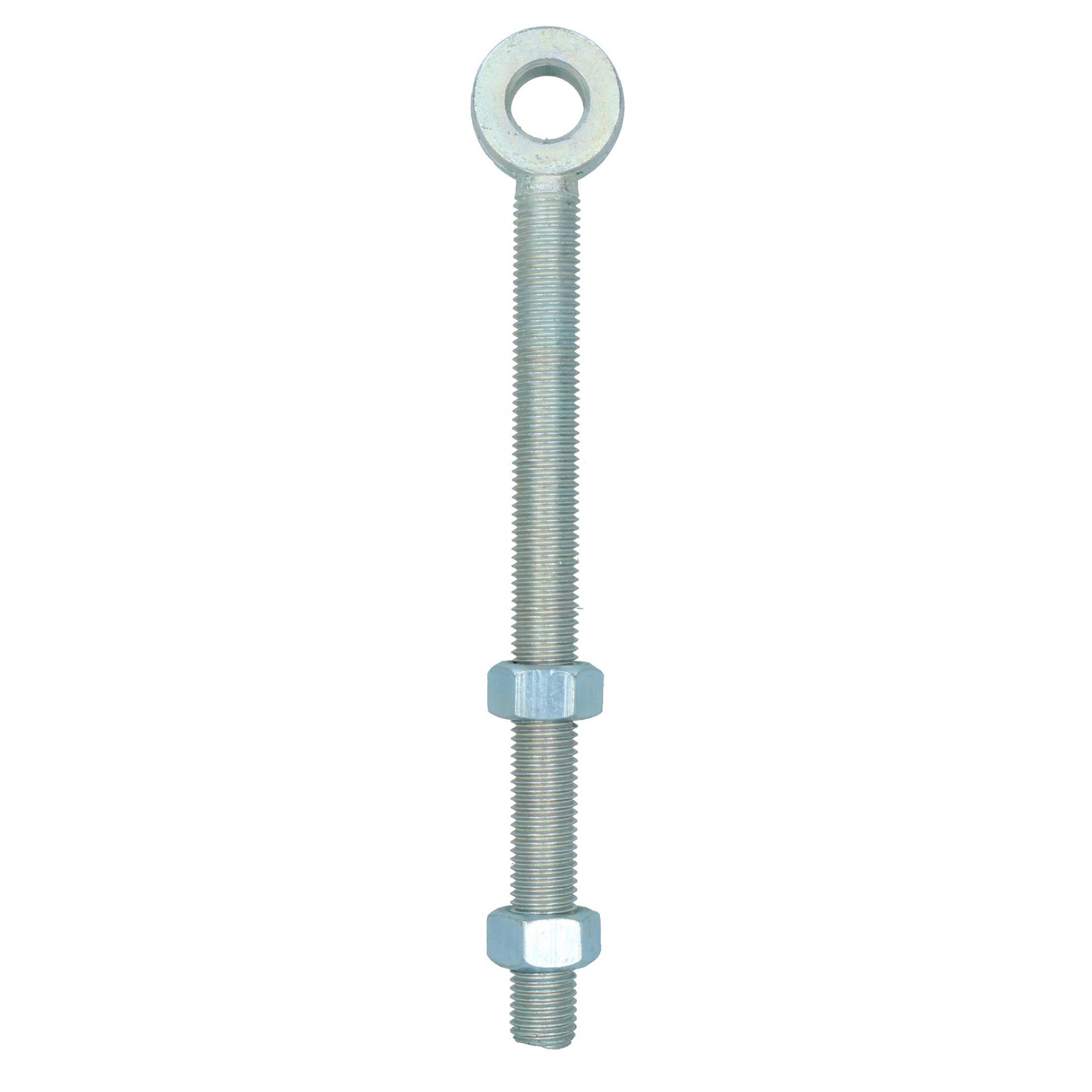 Swing Gate Long Eye Bolts Hinge + Nuts Adjustable Zinc Plated 12mm – 24mm - Picture 51 of 66