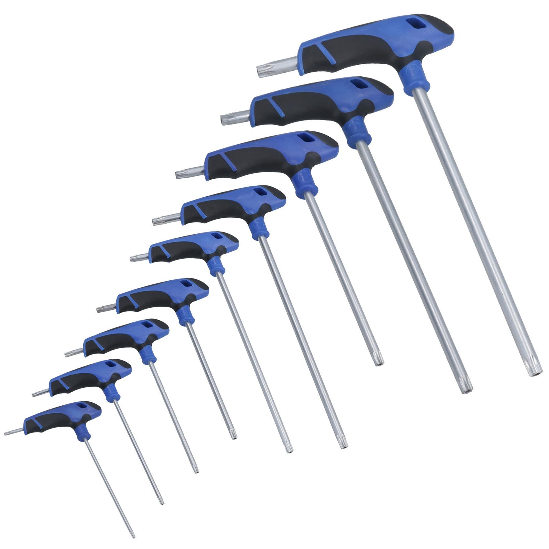 T10 - T50 Tamper Torx Star T Handle Wrench T Bar Short + Long High Torque - Picture 2 of 56