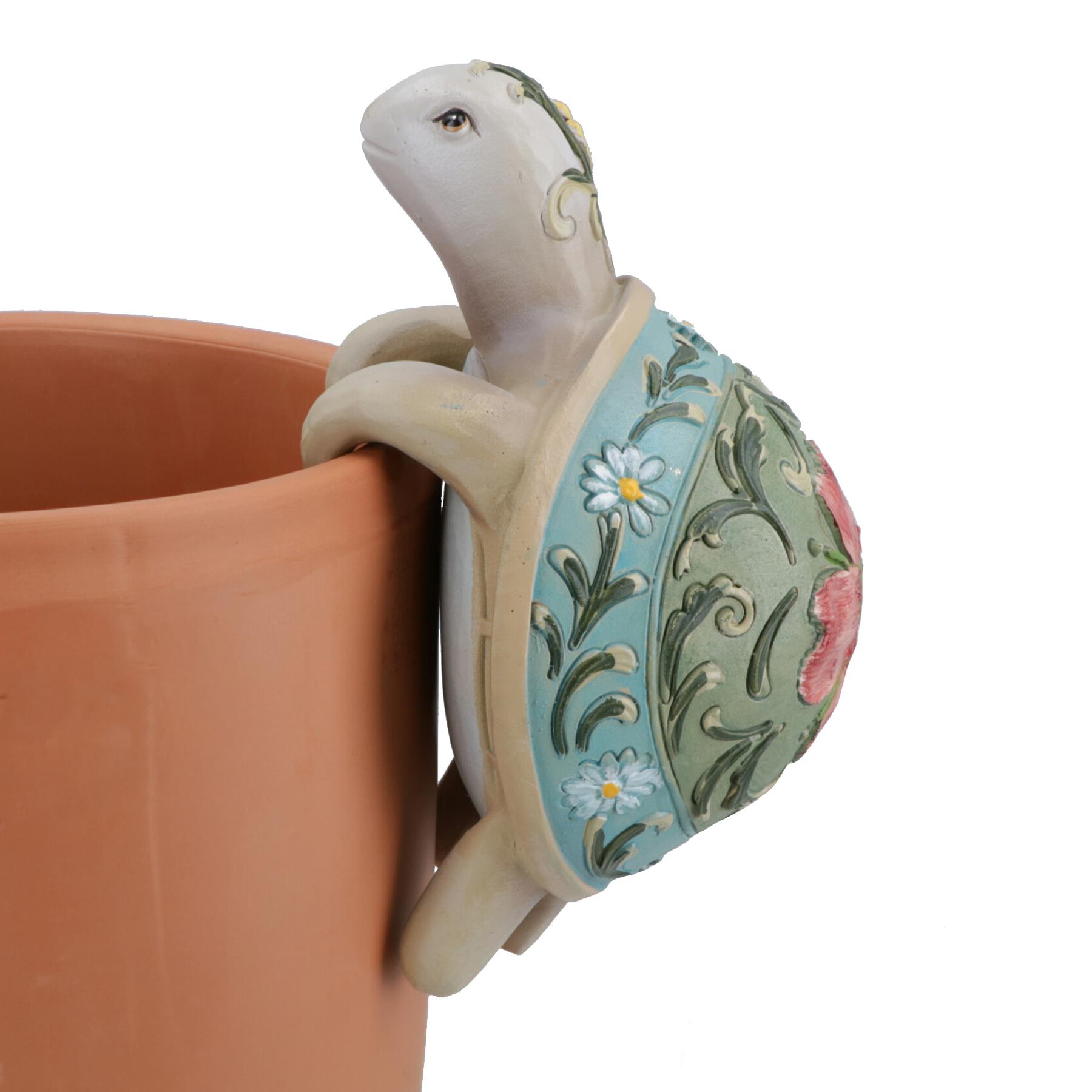 Hedgehog Rabbit Turtle & Snail Plant Pot Hanger Garden Ornament Statue Vase - Picture 22 of 27