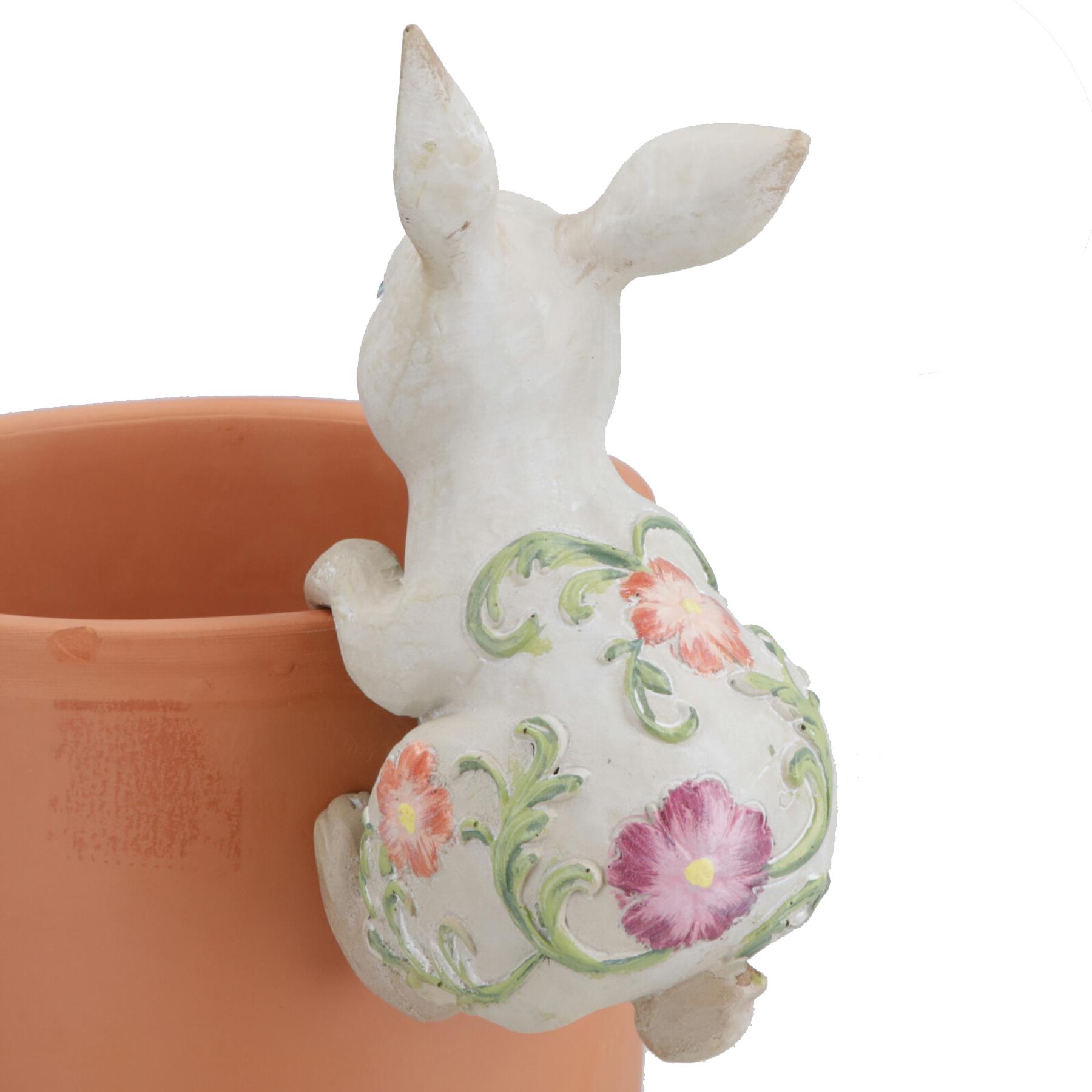 Hedgehog Rabbit Turtle & Snail Plant Pot Hanger Garden Ornament Statue Vase - Picture 10 of 27