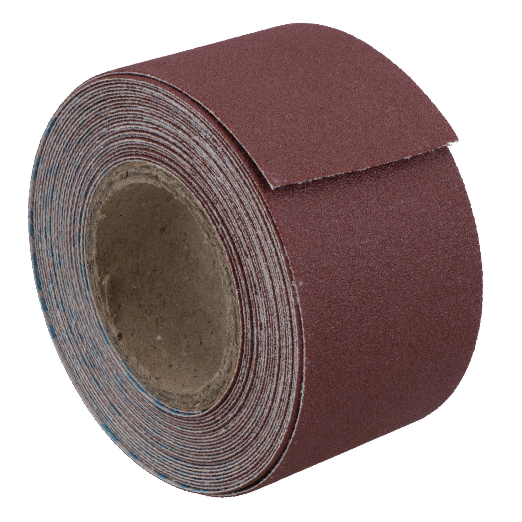 Hoja de lijado abrasiva rollo de tela esmerilada 180 grano 3,8 cm x 460 cm óxido de aluminio - Imagen 16 de 21