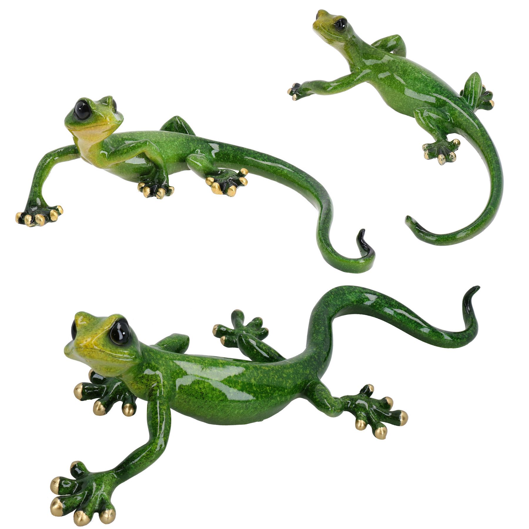 Gecko Lizard Resin Wall Shed Fence Sculpture Decor Statue Ornament House - Picture 26 of 29