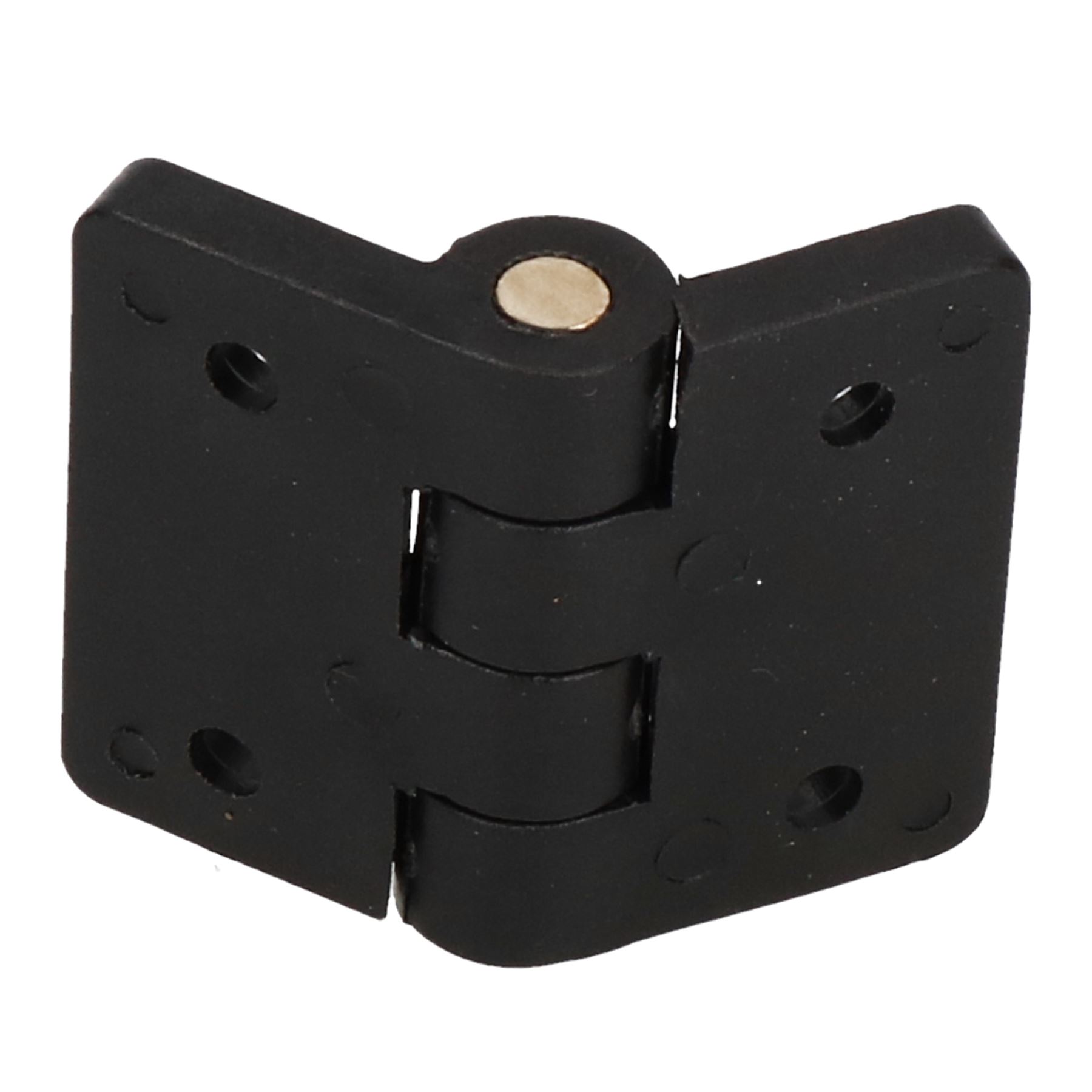 Black Reinforced Nylon Plastic Hinge 40x48mm Italian Made Industrial Quality - Picture 3 of 7
