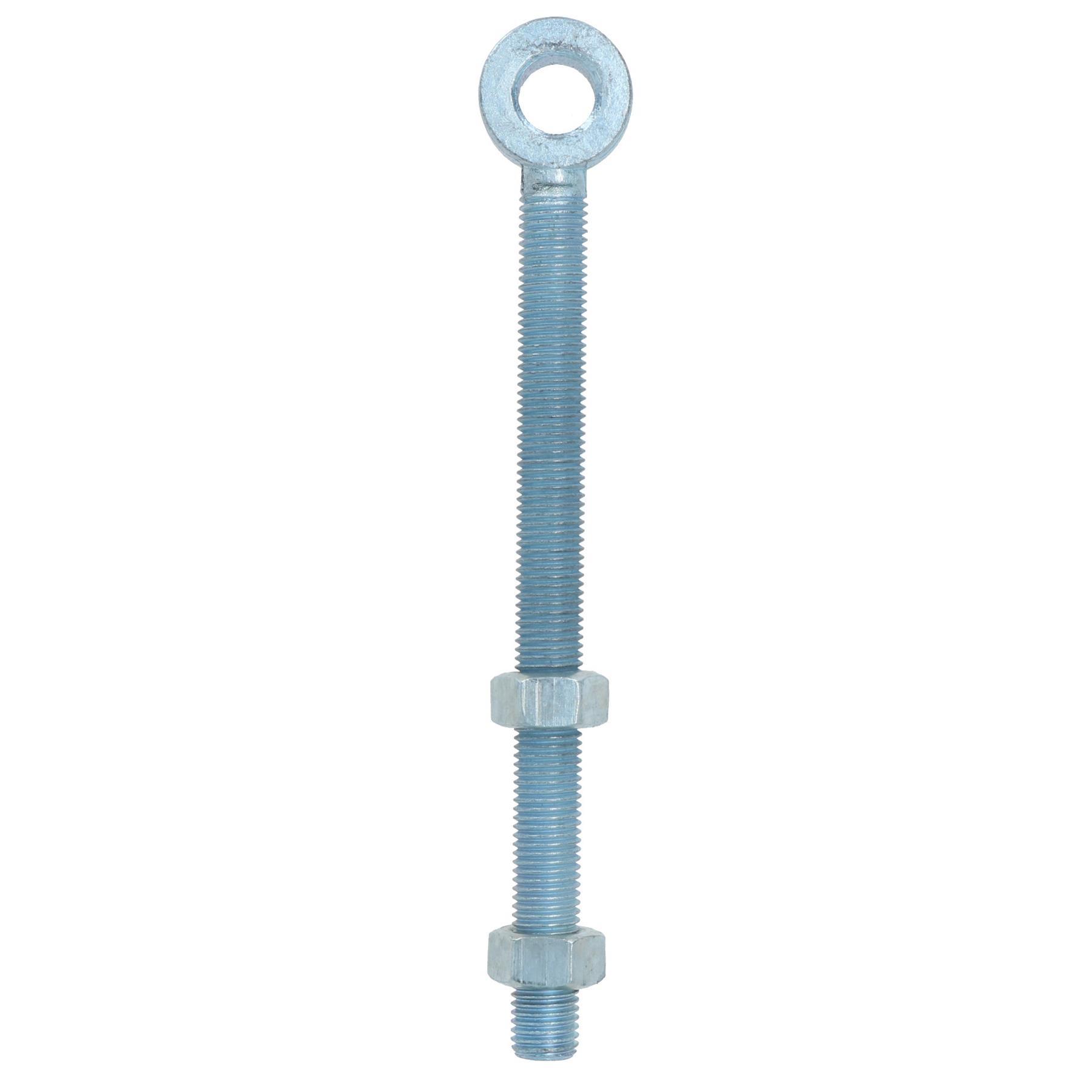 Swing Gate Long Eye Bolts Hinge + Nuts Adjustable Zinc Plated 12mm – 24mm - Picture 31 of 66