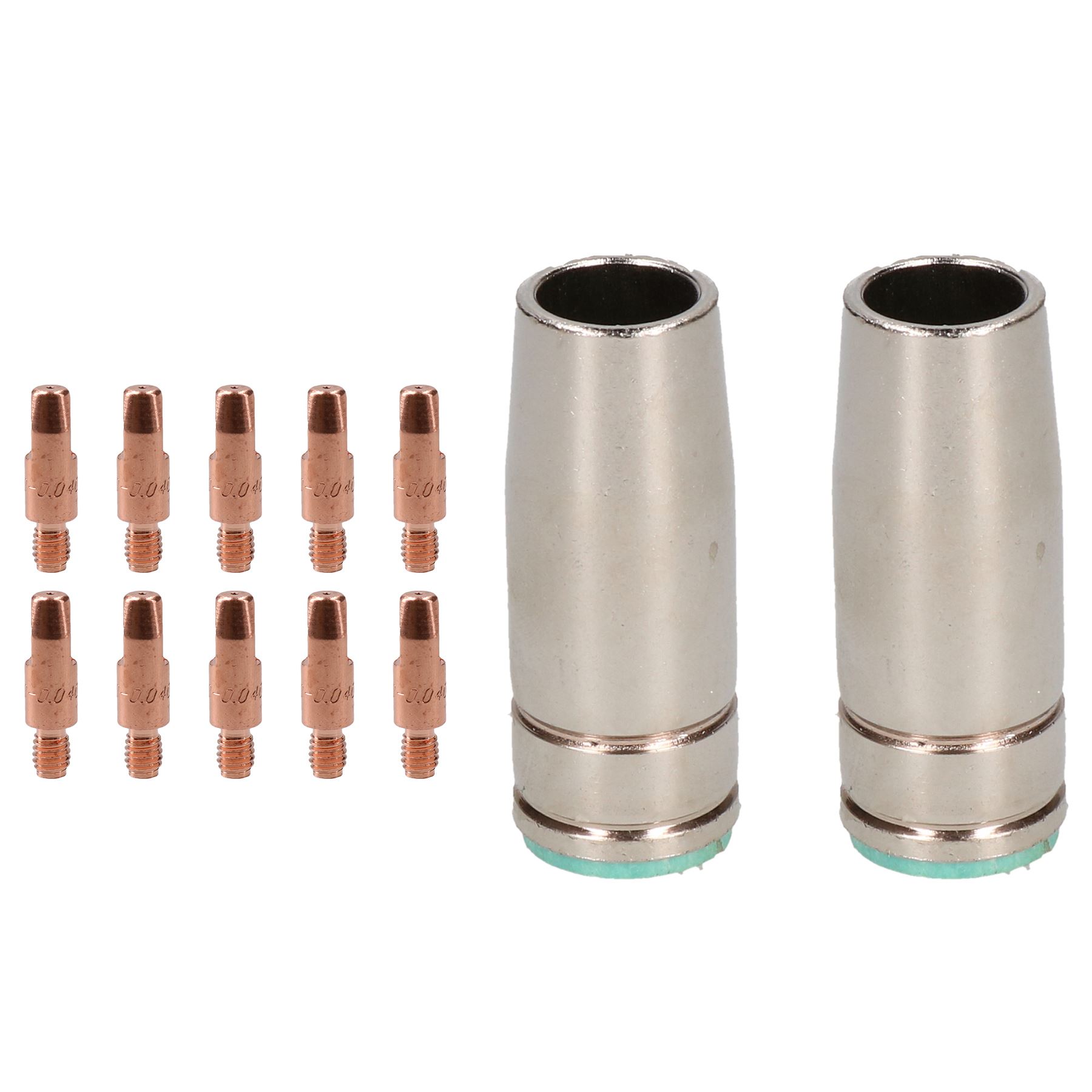 Boquilla y puntas cónicas MB25 funda binzel estilo soldadura soldador MIG gas push on - Imagen 7 de 8