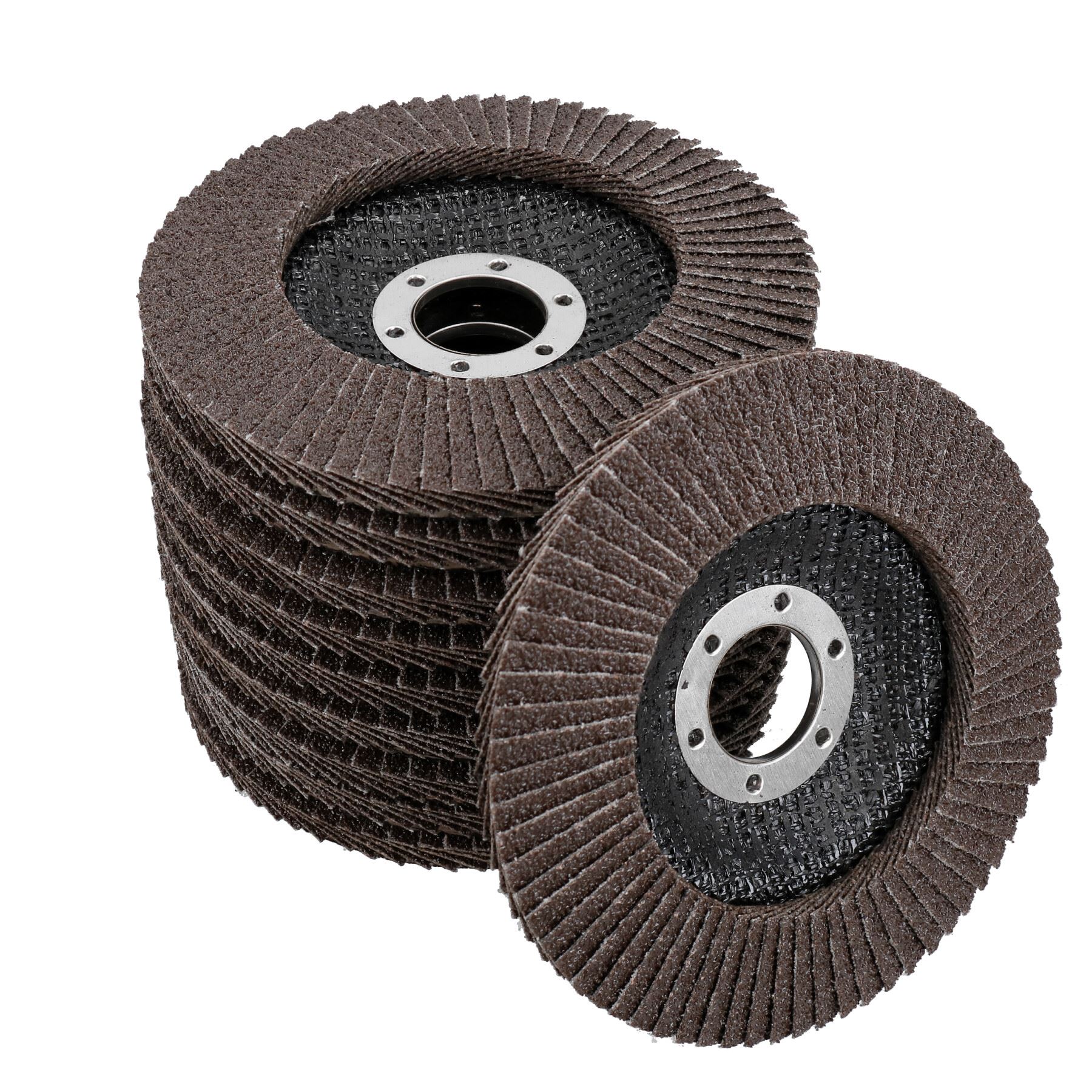 60 Grit Medium Flap Disc Calcined Aluminium Sanding Wheels Discs Type 29 10pk - Picture 5 of 9