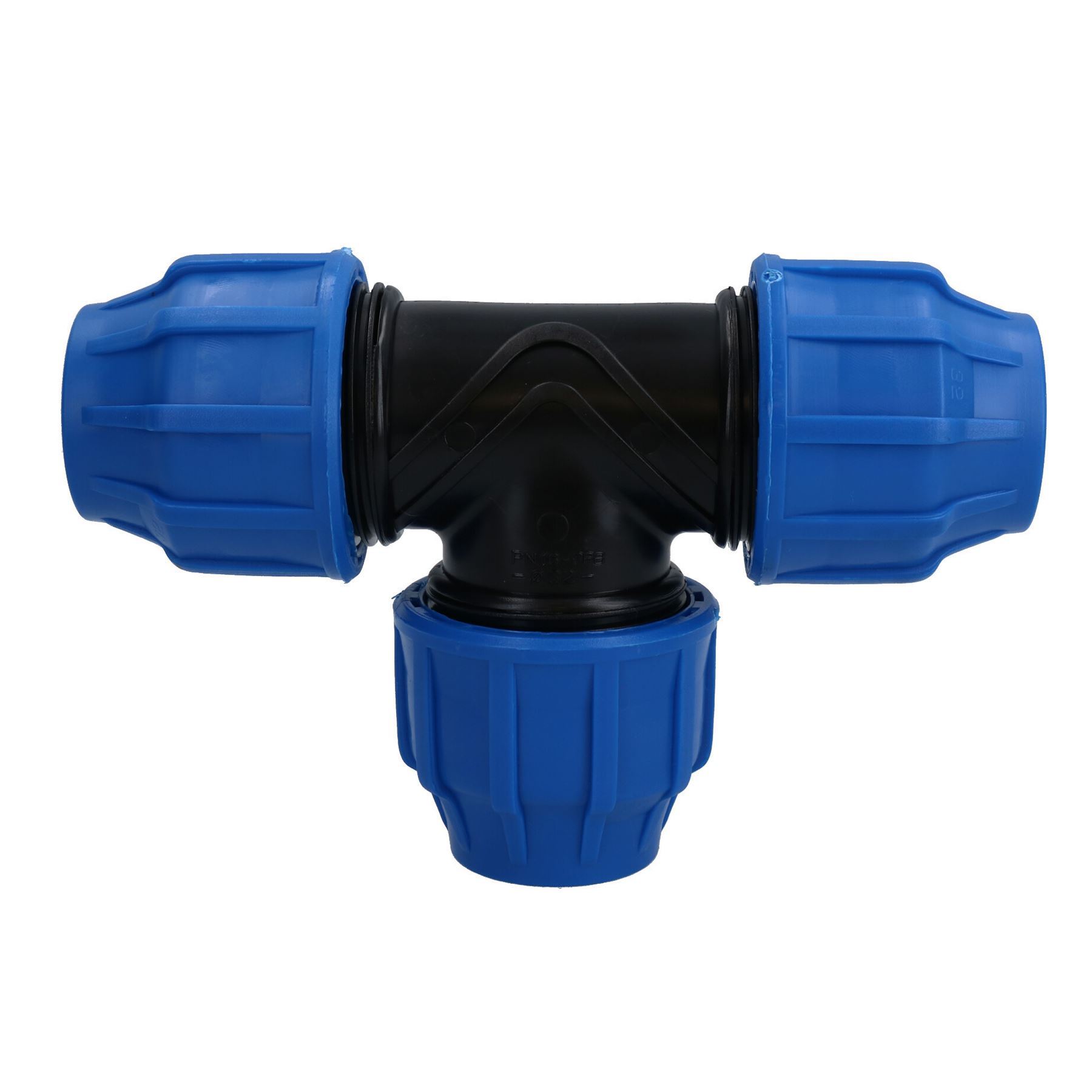 MDPE Water Pipe Connector Tee T Piece Connector Fitting 32mm x 32mm x 32mm - Picture 10 of 19