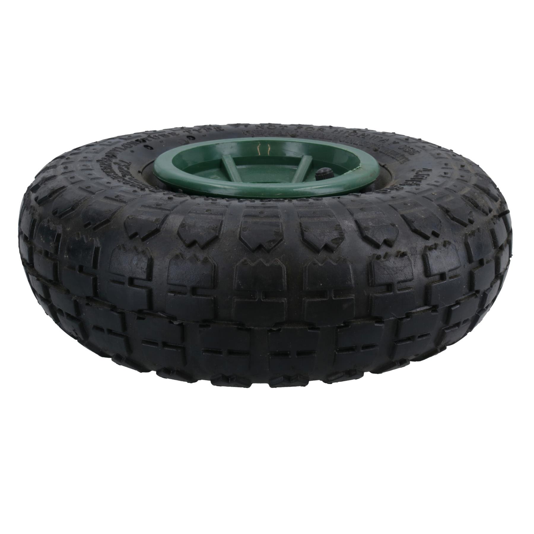 Ruota pneumatica 10 pollici per carrelli camion a sacco carriole foro 16 mm - Foto 11 di 35