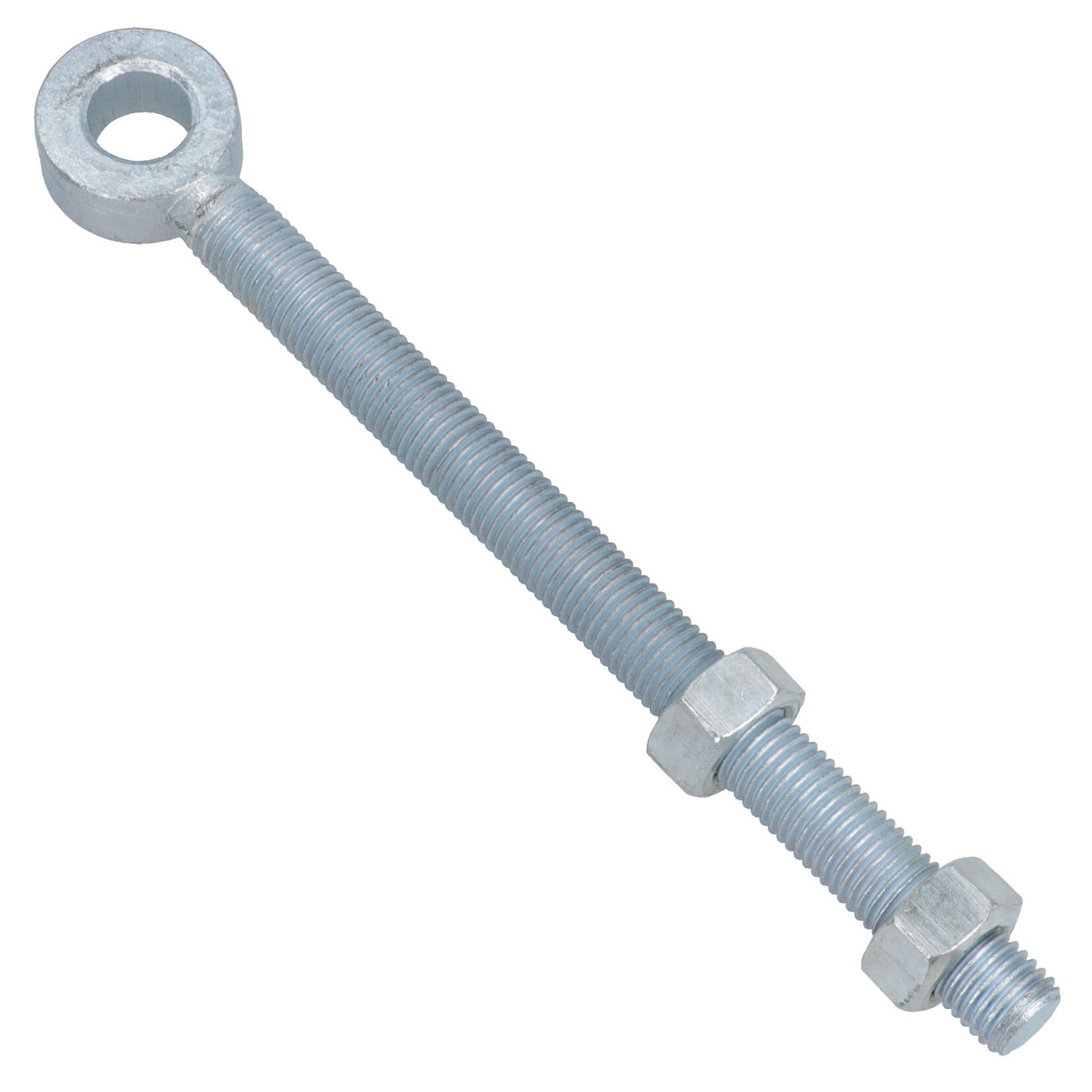 Swing Gate Long Eye Bolts Hinge + Nuts Adjustable Zinc Plated 12mm – 24mm - Picture 20 of 66