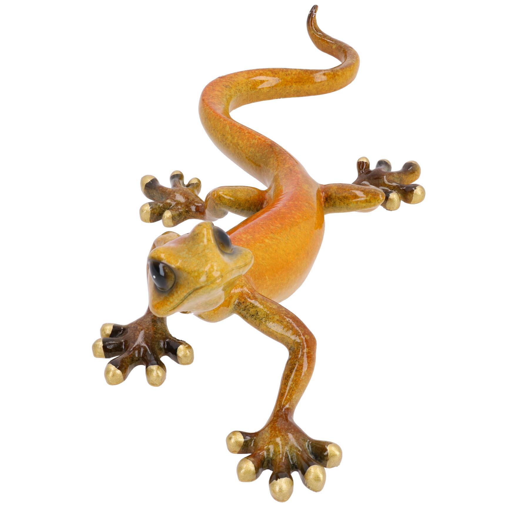 Gecko Lizard Resin Wall Shed Fence Sculpture Decor Statue Ornament House - Picture 20 of 29