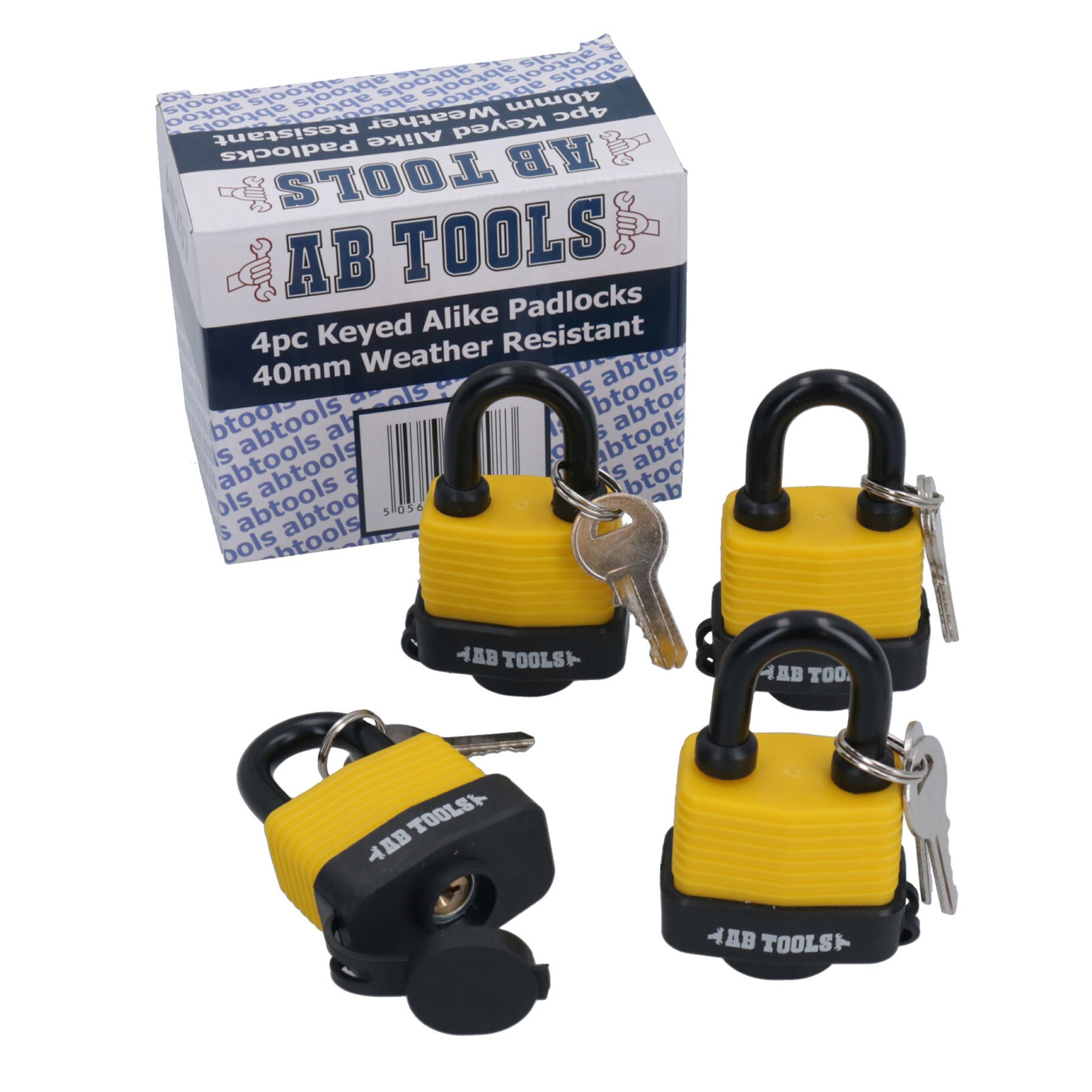 40mm Keyed Alike Padlocks Security Locks Weather Resistant + Waterproof - Picture 13 of 19