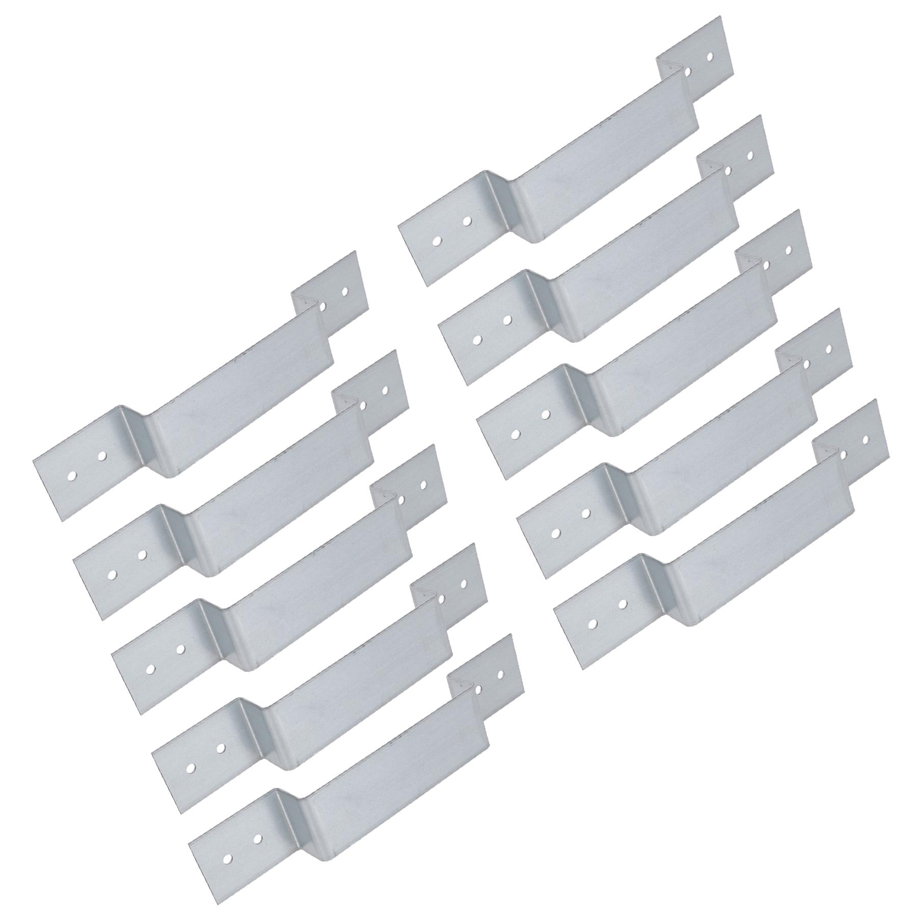Fence Panel Security Bracket 100mm Anti Rattle Concrete Or Wood Post Clips