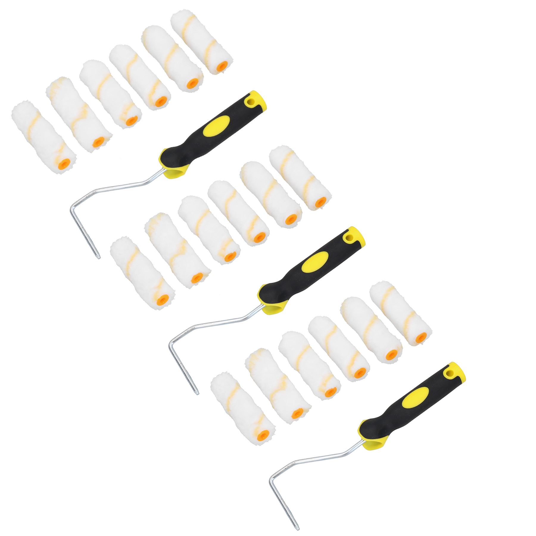4” Mini Roller And Sleeves Set For Gloss Emulsion Paints Painting Decorating - Picture 7 of 10