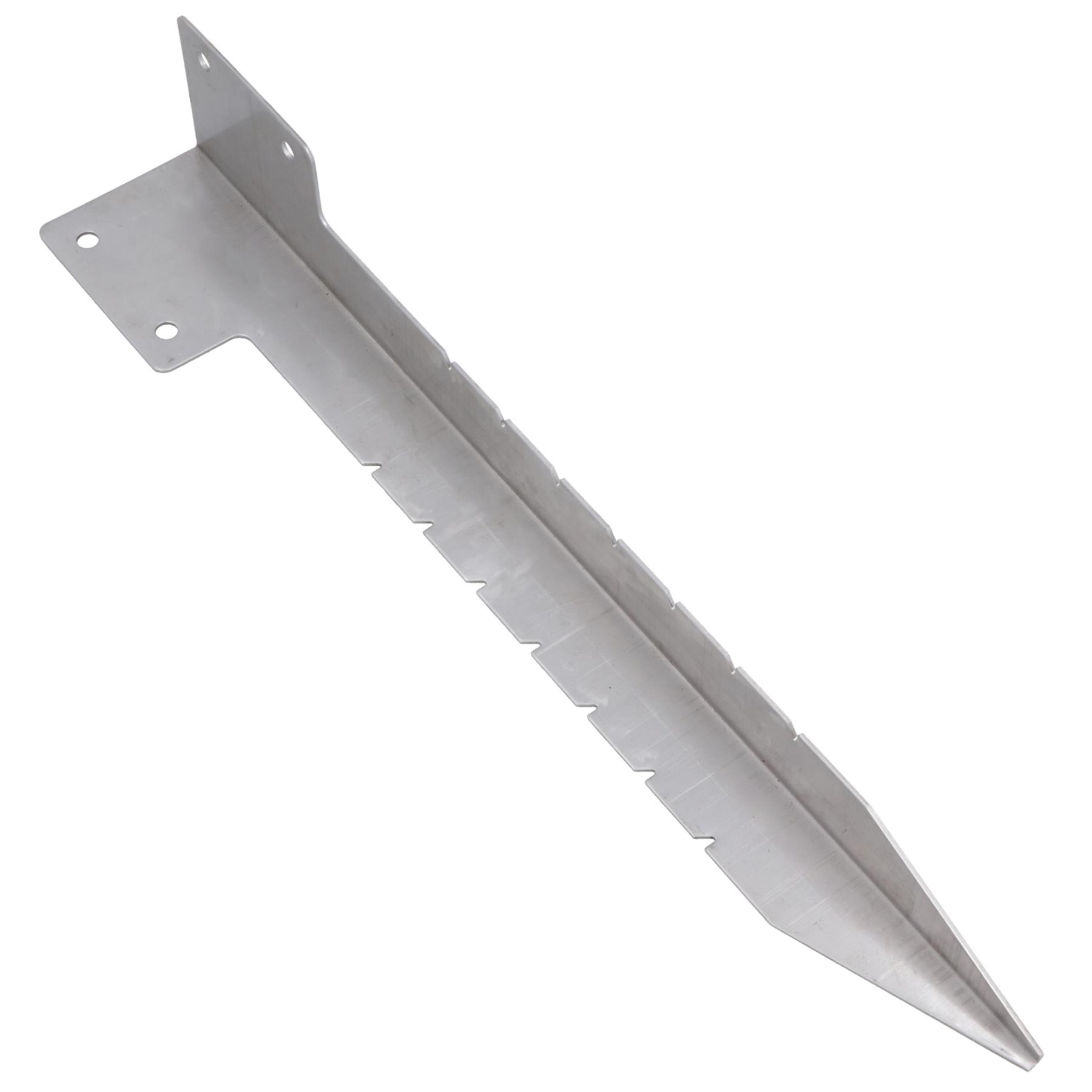 Pico de estaca de acero inoxidable con soporte de esquina individual para cama de jardín 440 mm - Imagen 2 de 51